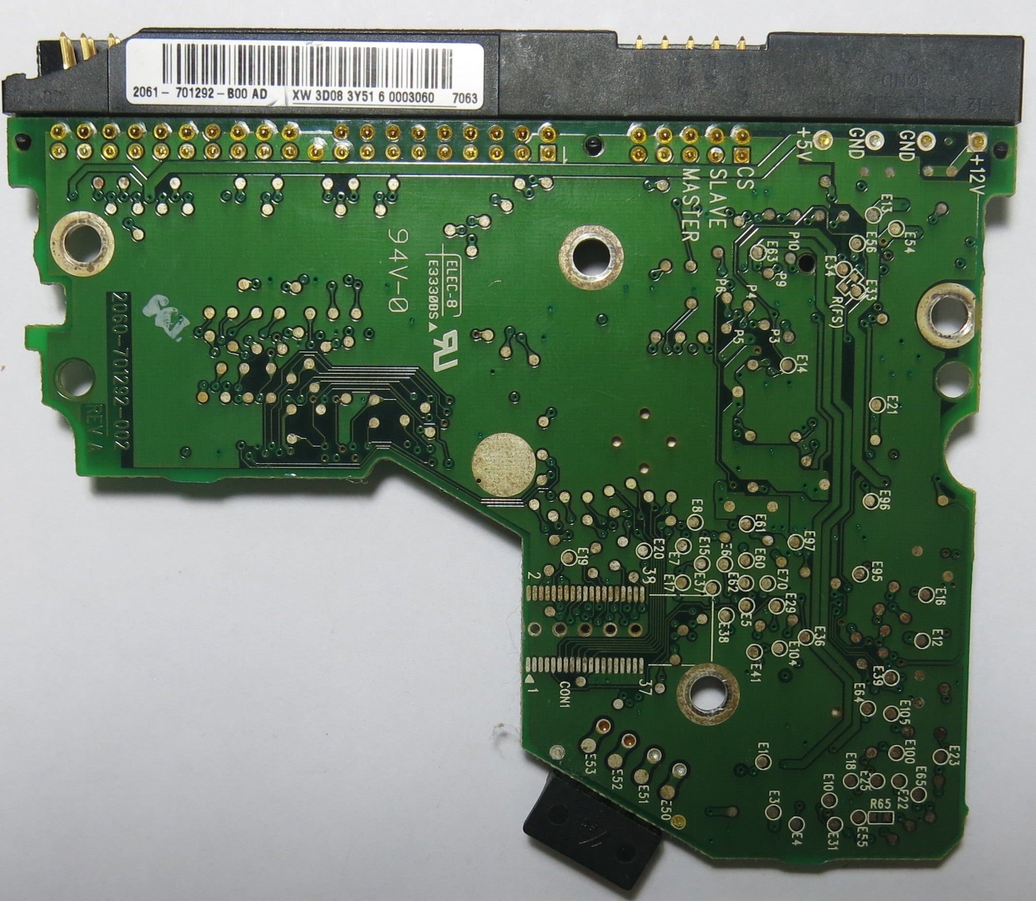 WESTERN DIGITAL 2060-701292-002 REV A PCB