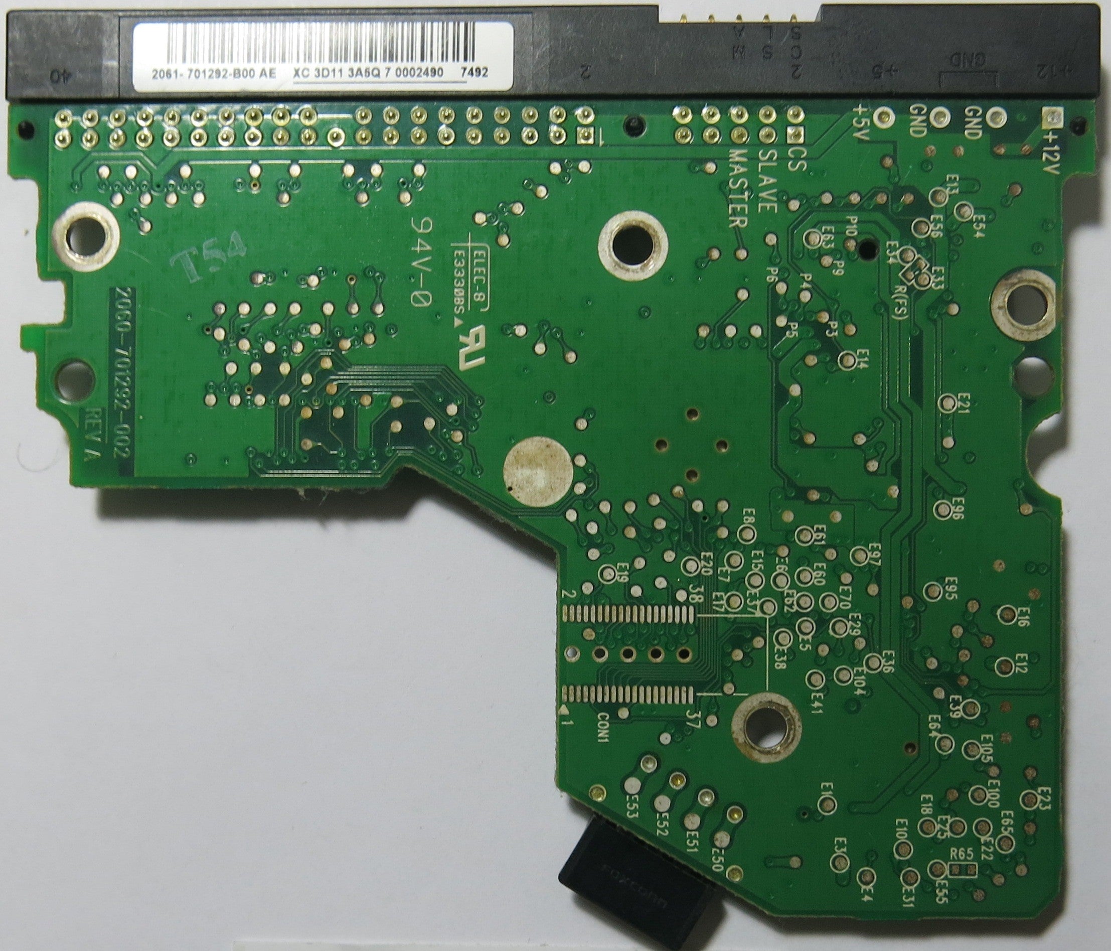 WESTERN DIGITAL 2060-701292-002 REV A PCB
