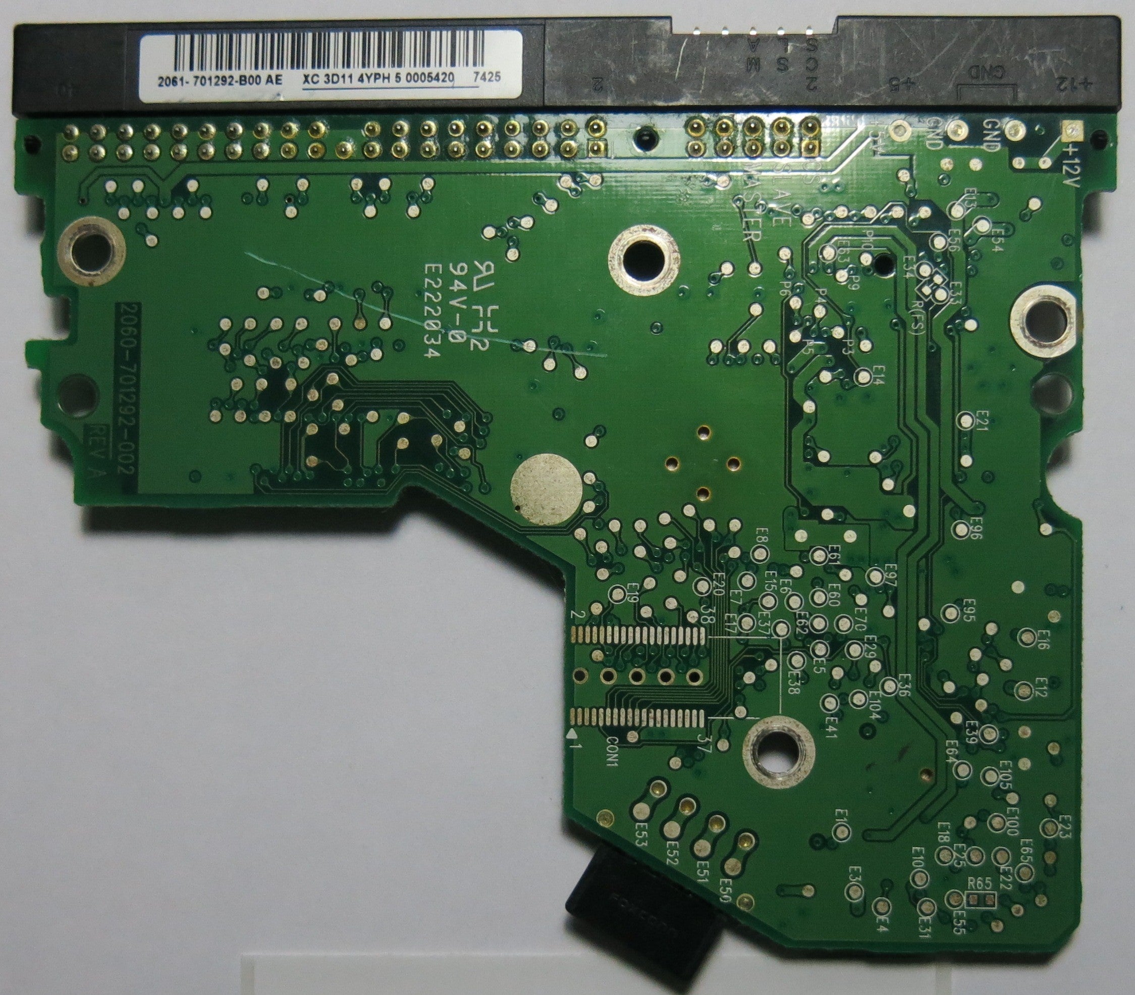 WESTERN DIGITAL 2060-701292-002 REV A PCB
