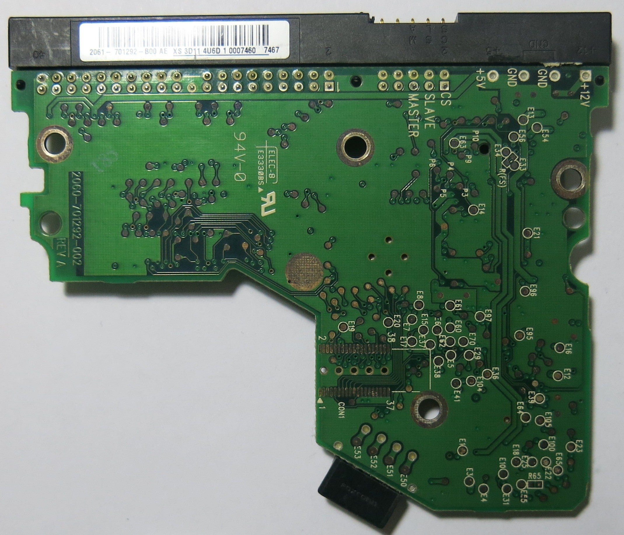 WESTERN DIGITAL 2060-701292-002 REV A PCB