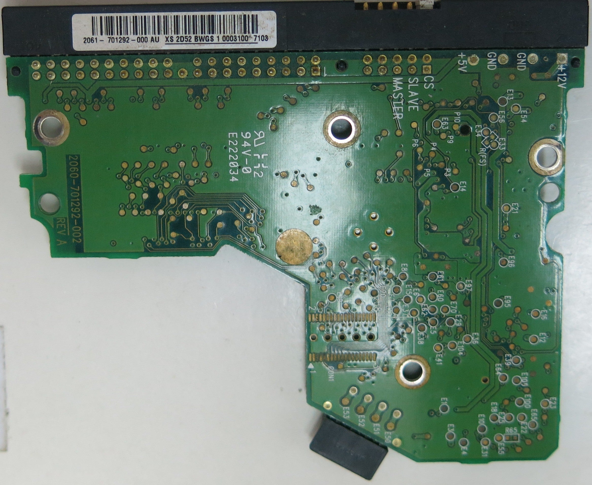 WESTERN DIGITAL , 2060-701292-002- REV A PCB