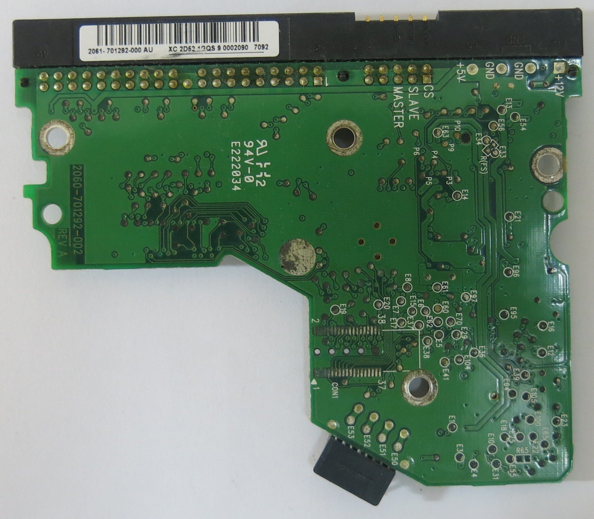 WESTERN DIGITAL 2060-701292-002 REV A PCB