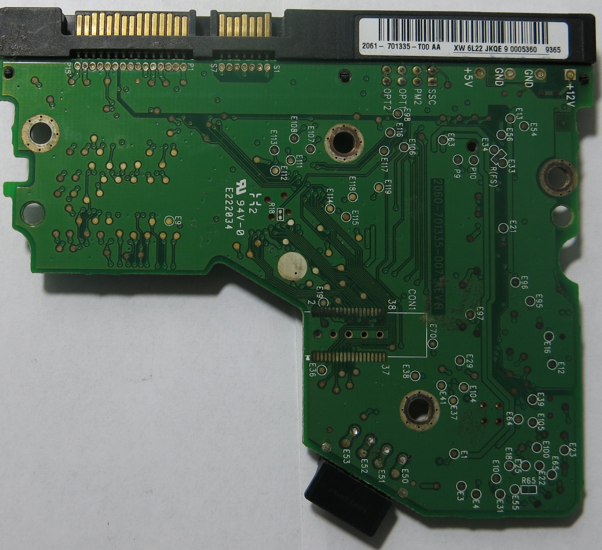 WESTERN DIGITAL 2060-701335-007 REV A PCB