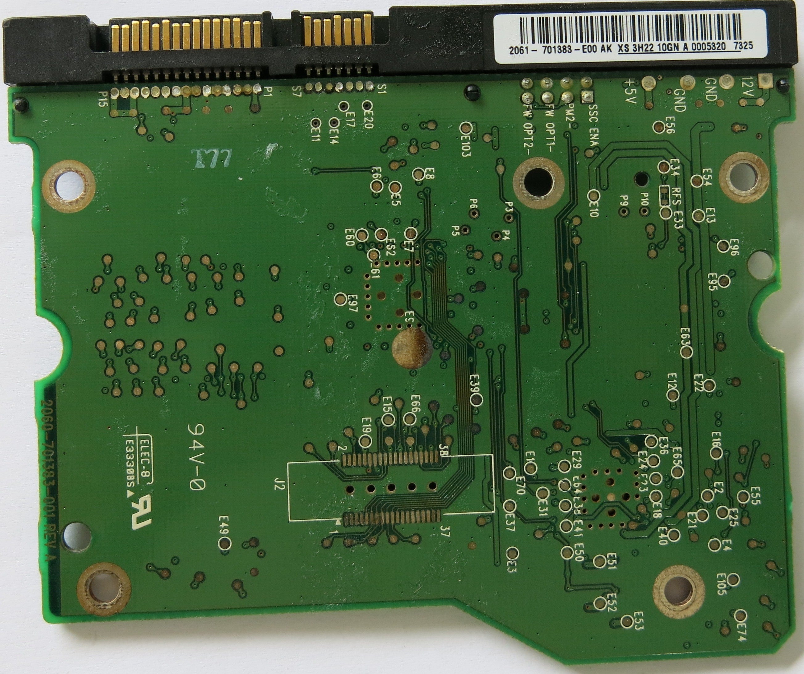 WESTERN DIGITAL 2060-701383-001 REV A PCB