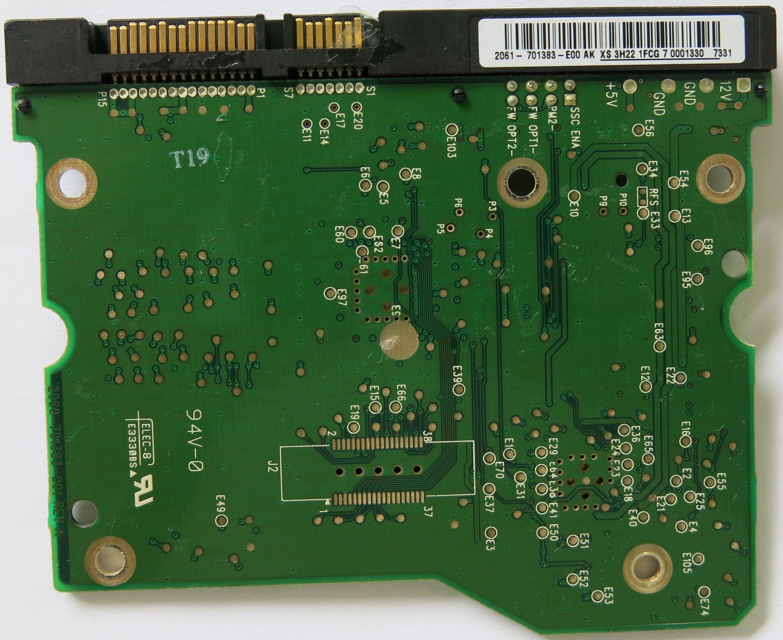 WESTERN DIGITAL 2060-701383-001 REV A PCB
