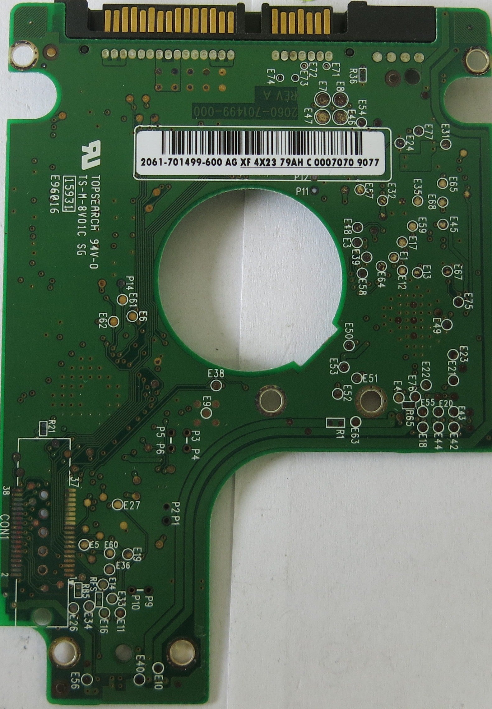 WESTERN DIGITAL 2060-701499-000 REV A PCB