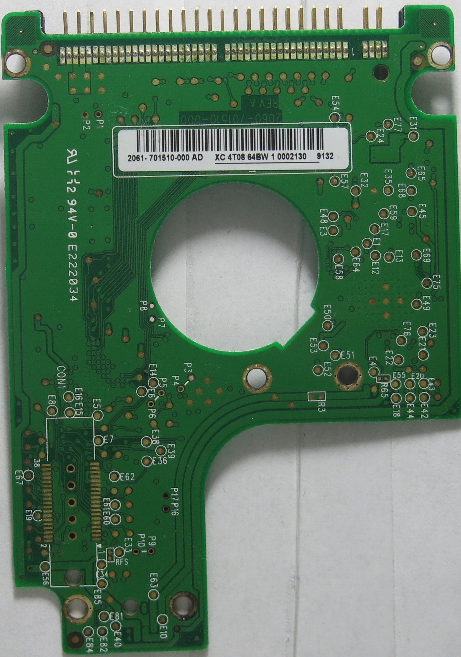 WESTERN DIGITAL 2060-701510-000 REV A PCB
