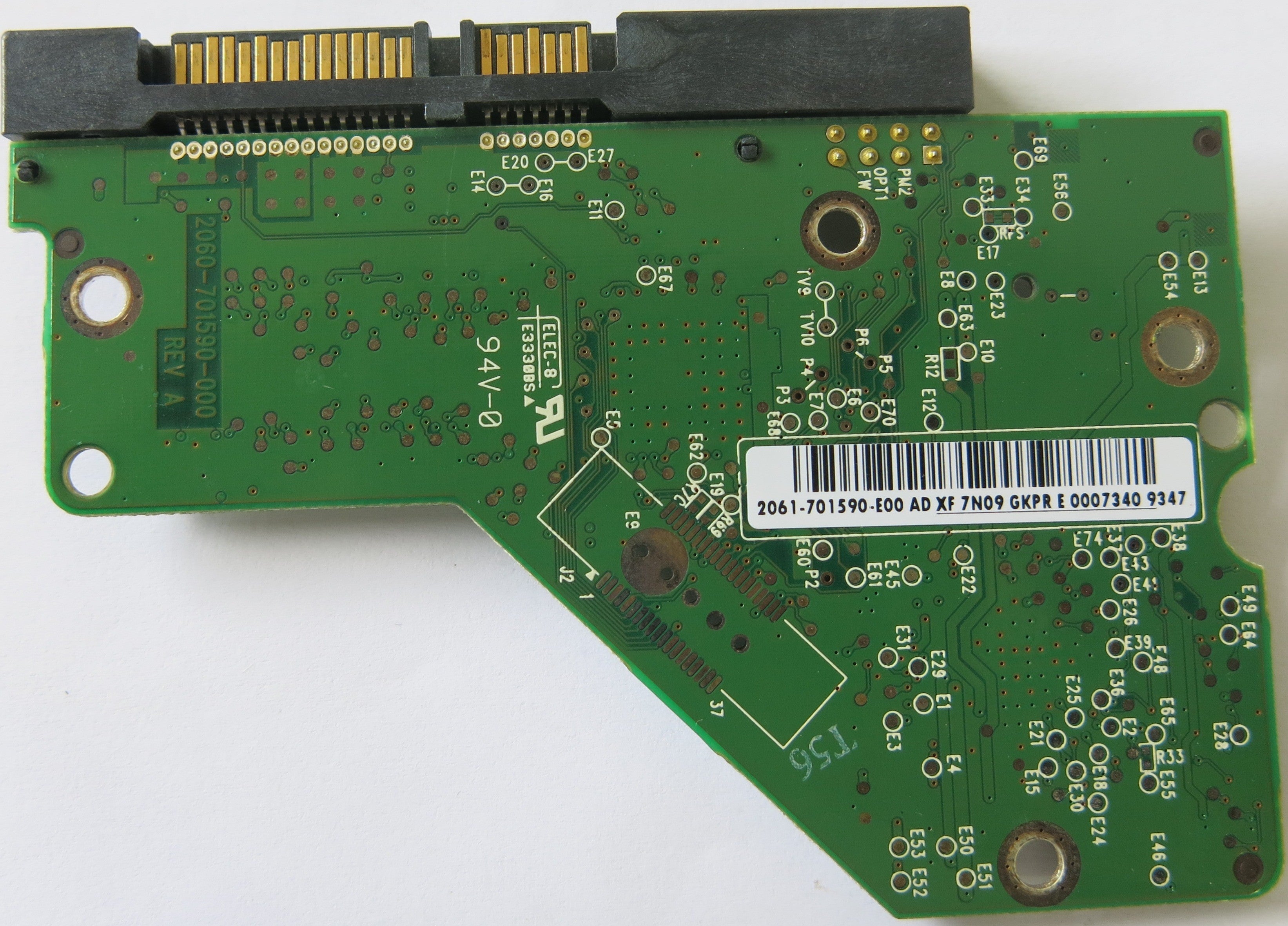 WESTERN DIGITAL 2060-701590-000 REV A PCB