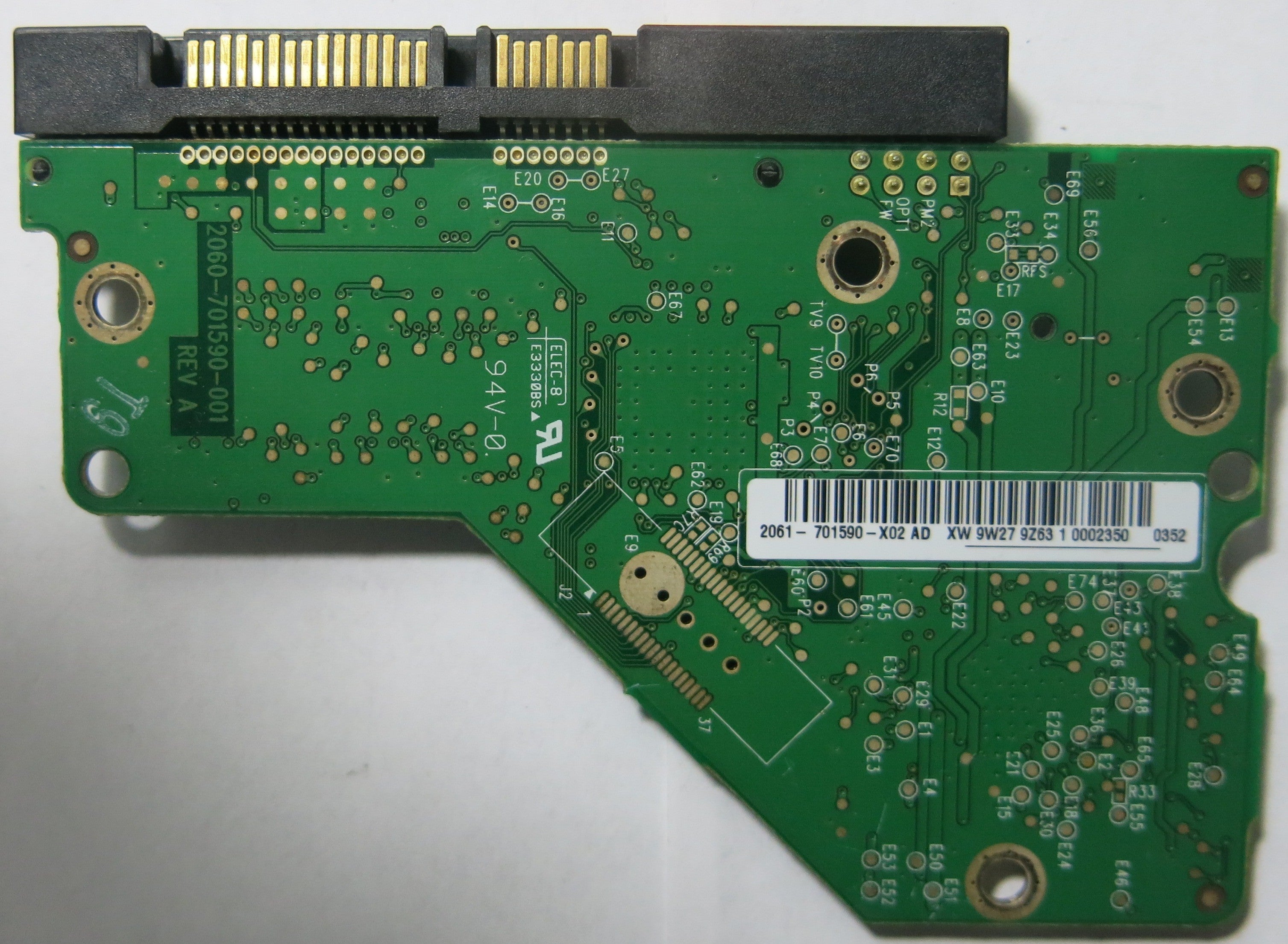 WESTERN DIGITAL 2060-701590-001 REV A PCB