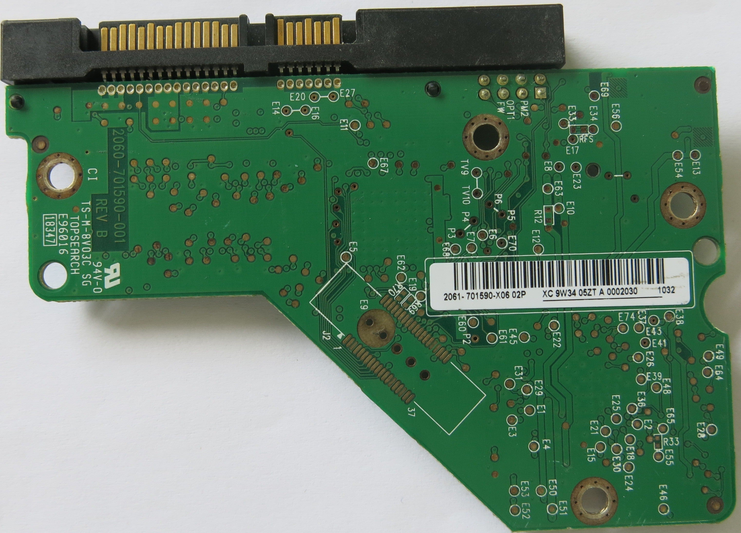 WESTERN DIGITAL 2060-701590-001 REV B PCB