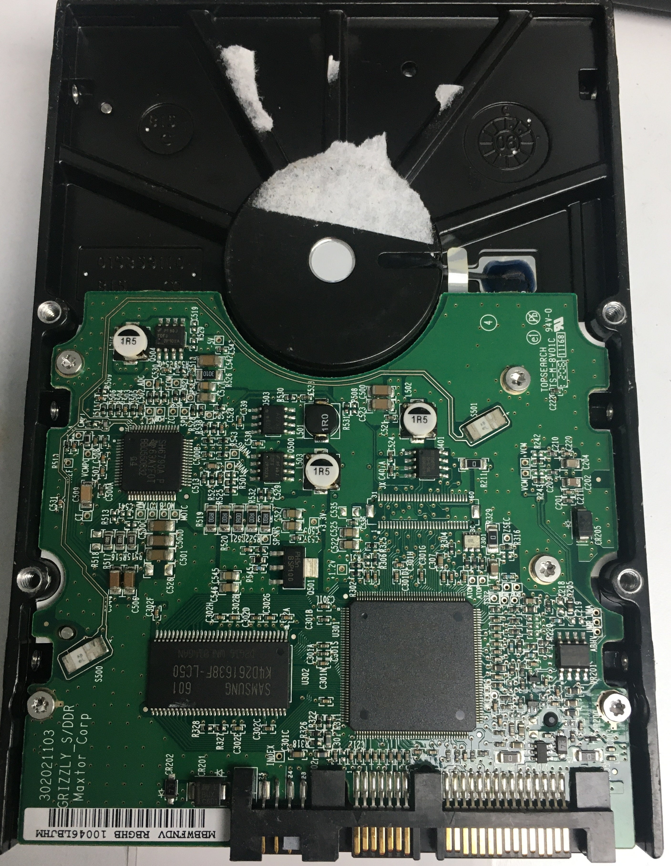 7H500F0,  Serial:H8139Y8H,  500GB 3.5,  PCB:302021103- REV A