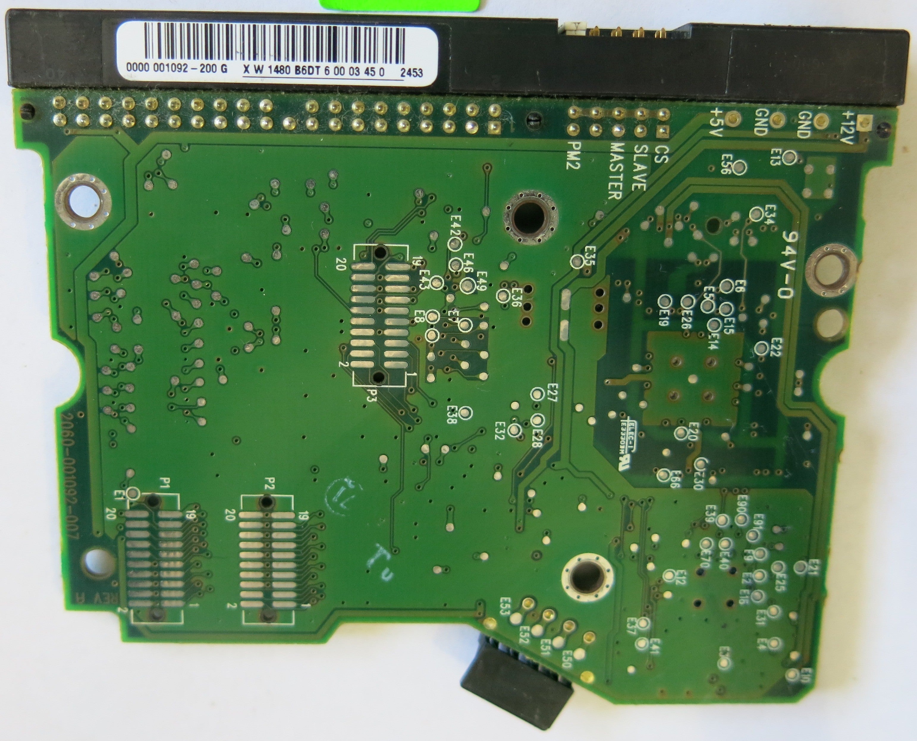 WESTERN DIGITAL 2060-701640-002 REV A PCB