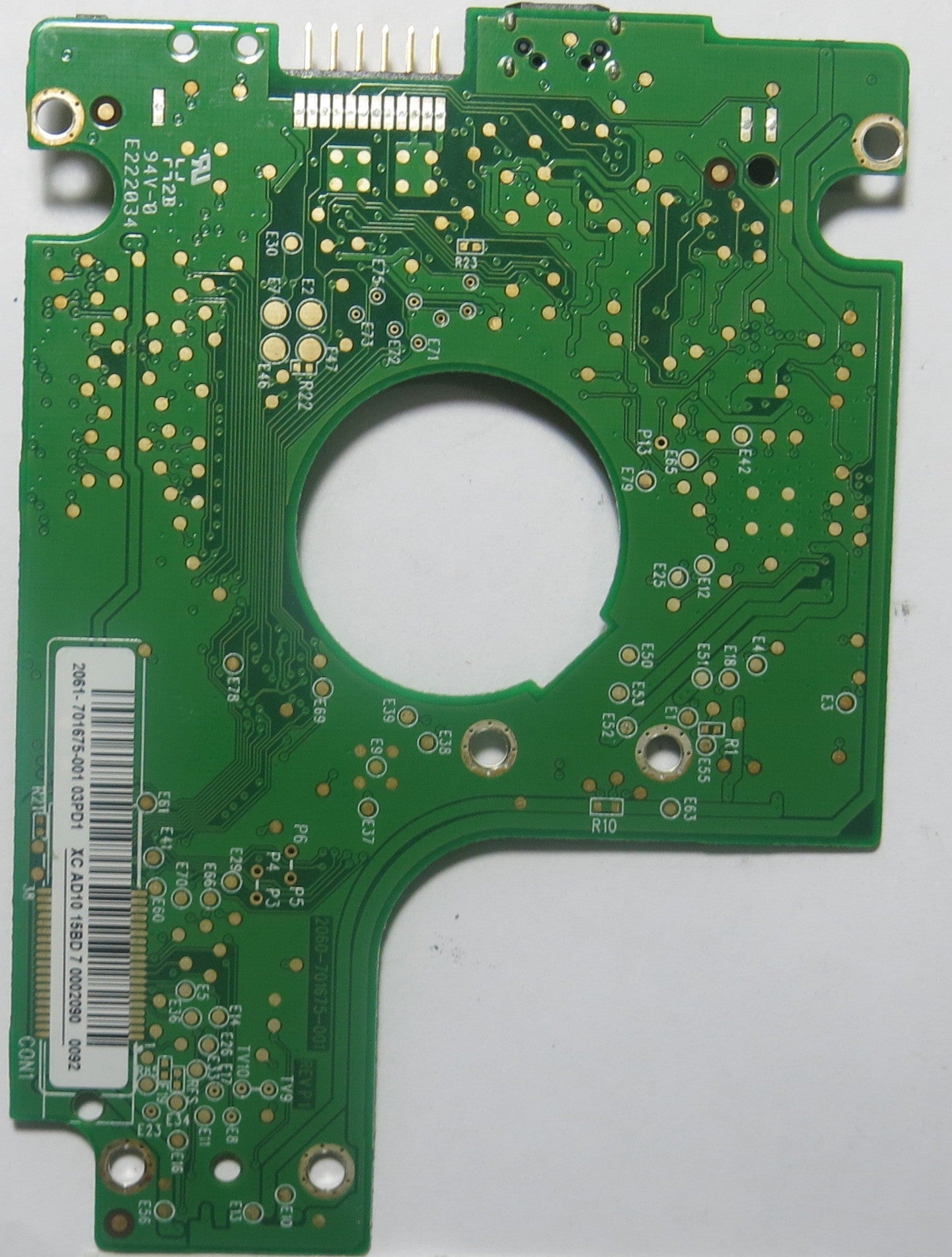 WESTERN DIGITAL 2060-701675-001 REV P1 PCB