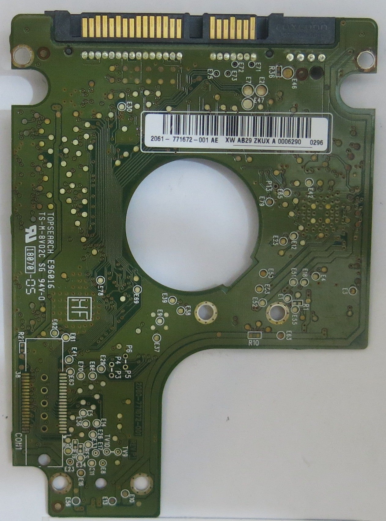 WESTERN DIGITAL 2060-771672-001 REV P1 PCB