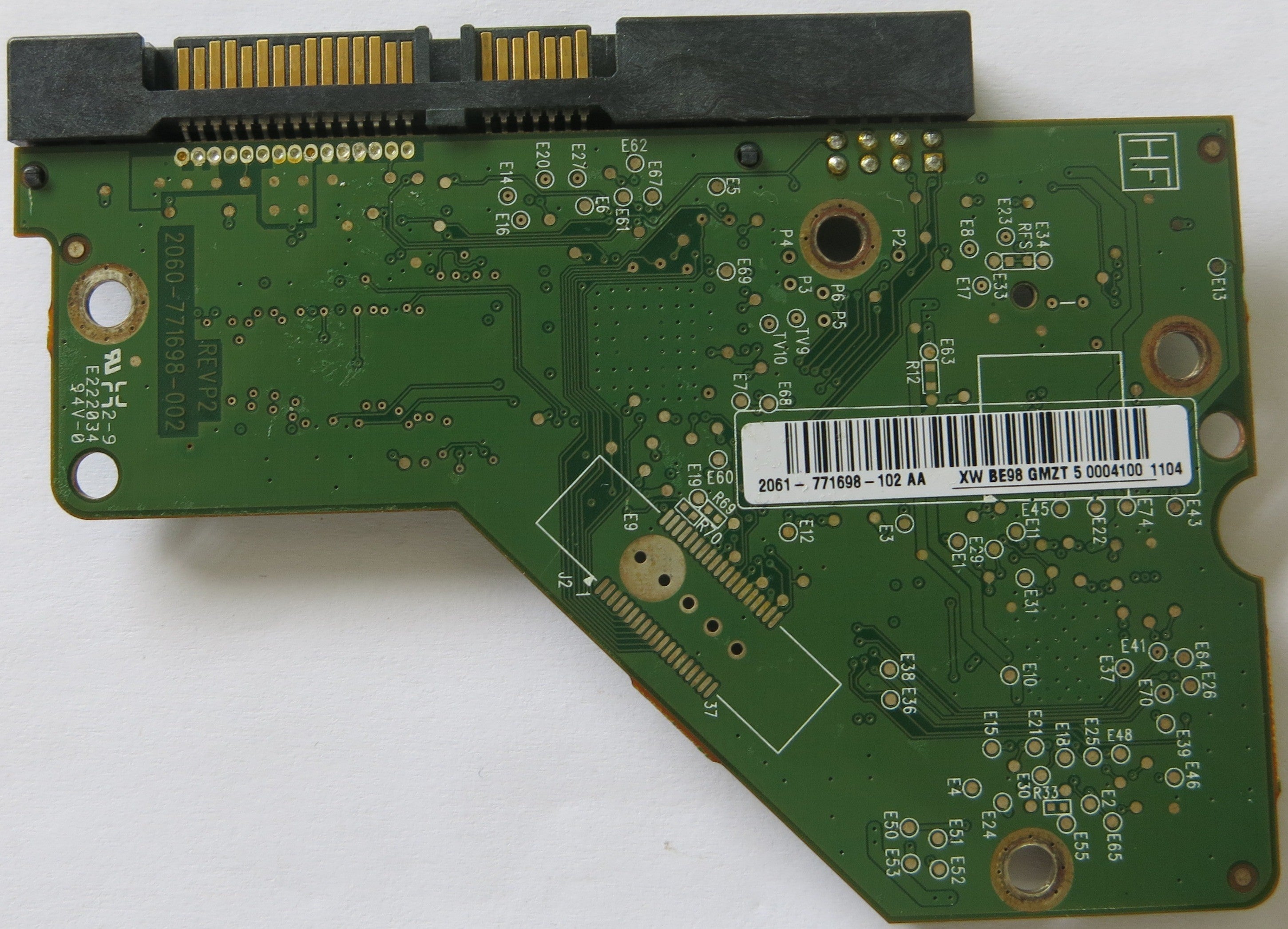 WESTERN DIGITAL 2060-771698-002 REV P2 PCB