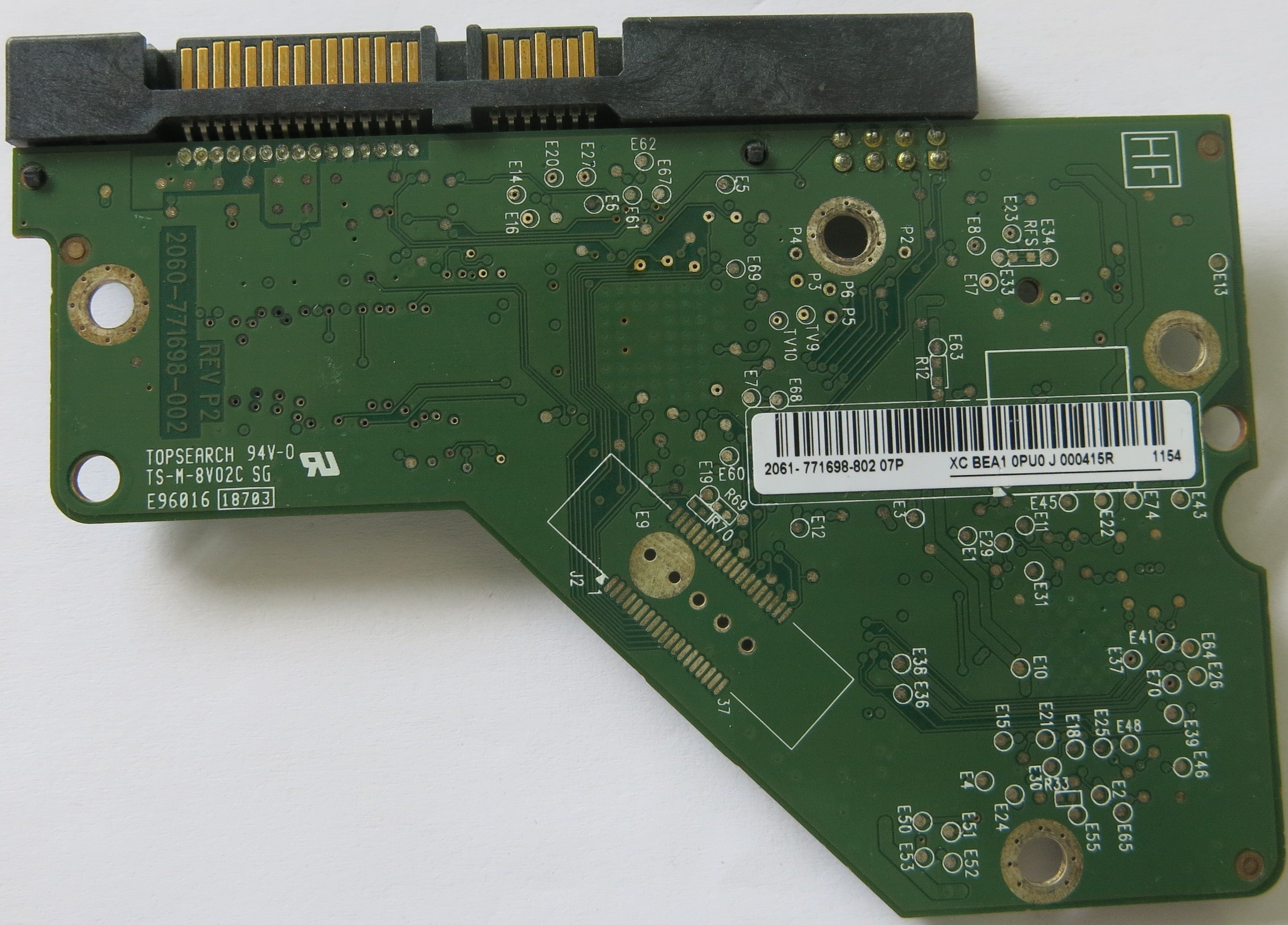 WESTERN DIGITAL 2060-771698-002 REV P2 PCB