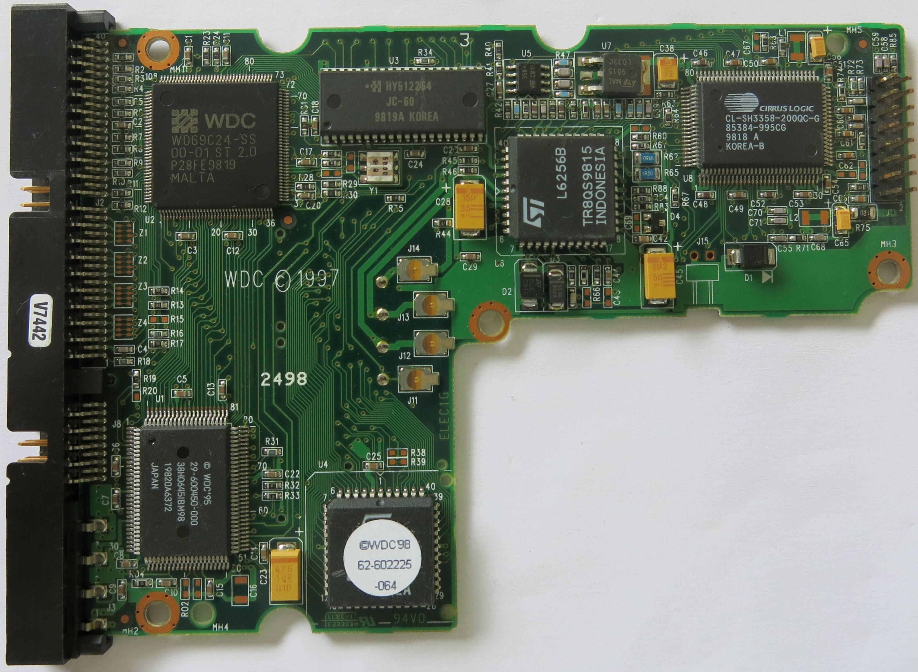 WESTERN DIGITAL 60-600780-000 REV A PCB