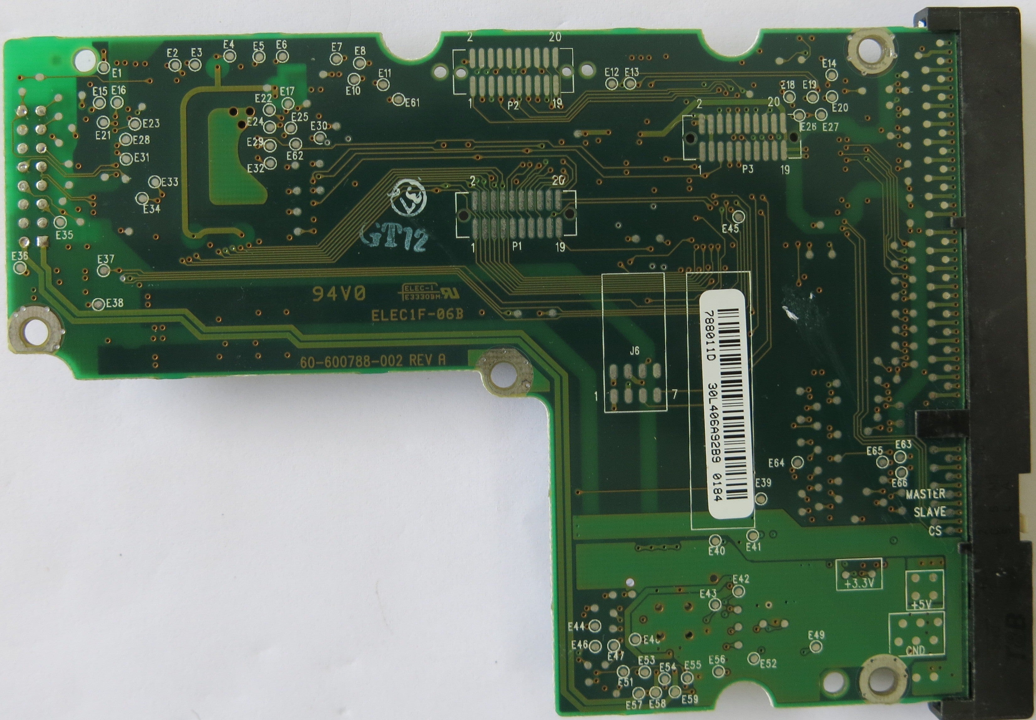 WESTERN DIGITAL 60-600788-002 REV A PCB