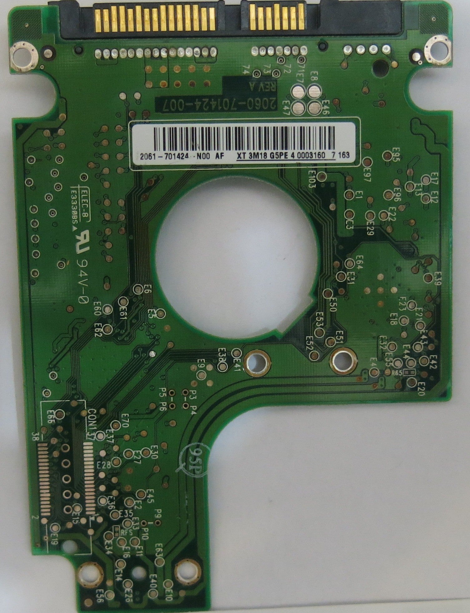 WESTERN DIGITAL WD1000BEVS-22LAT0 2060-701424-007 PCB