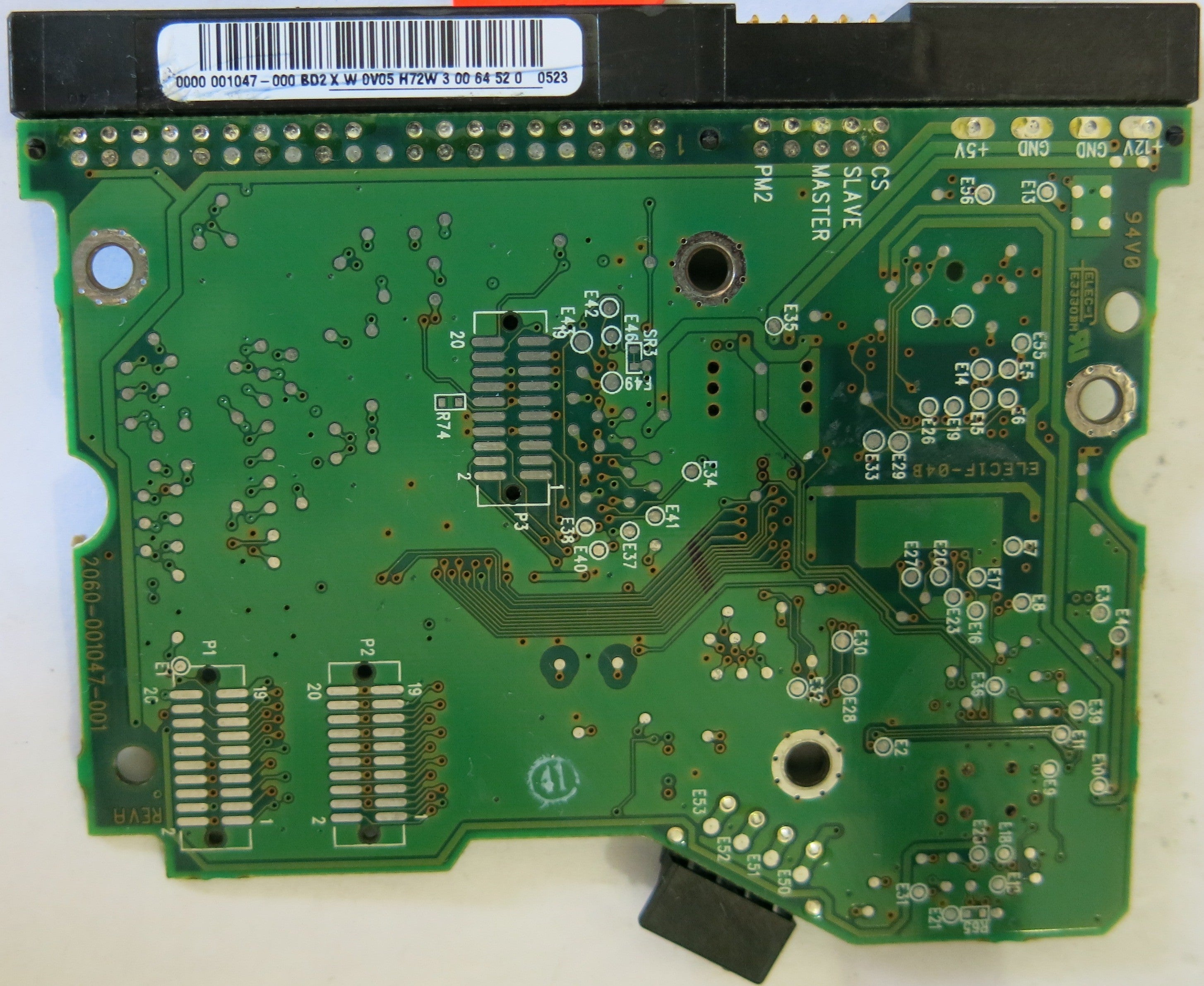 WESTERN DIGITAL WD102BB-75BCB0 2060-001047-001 REV A PCB