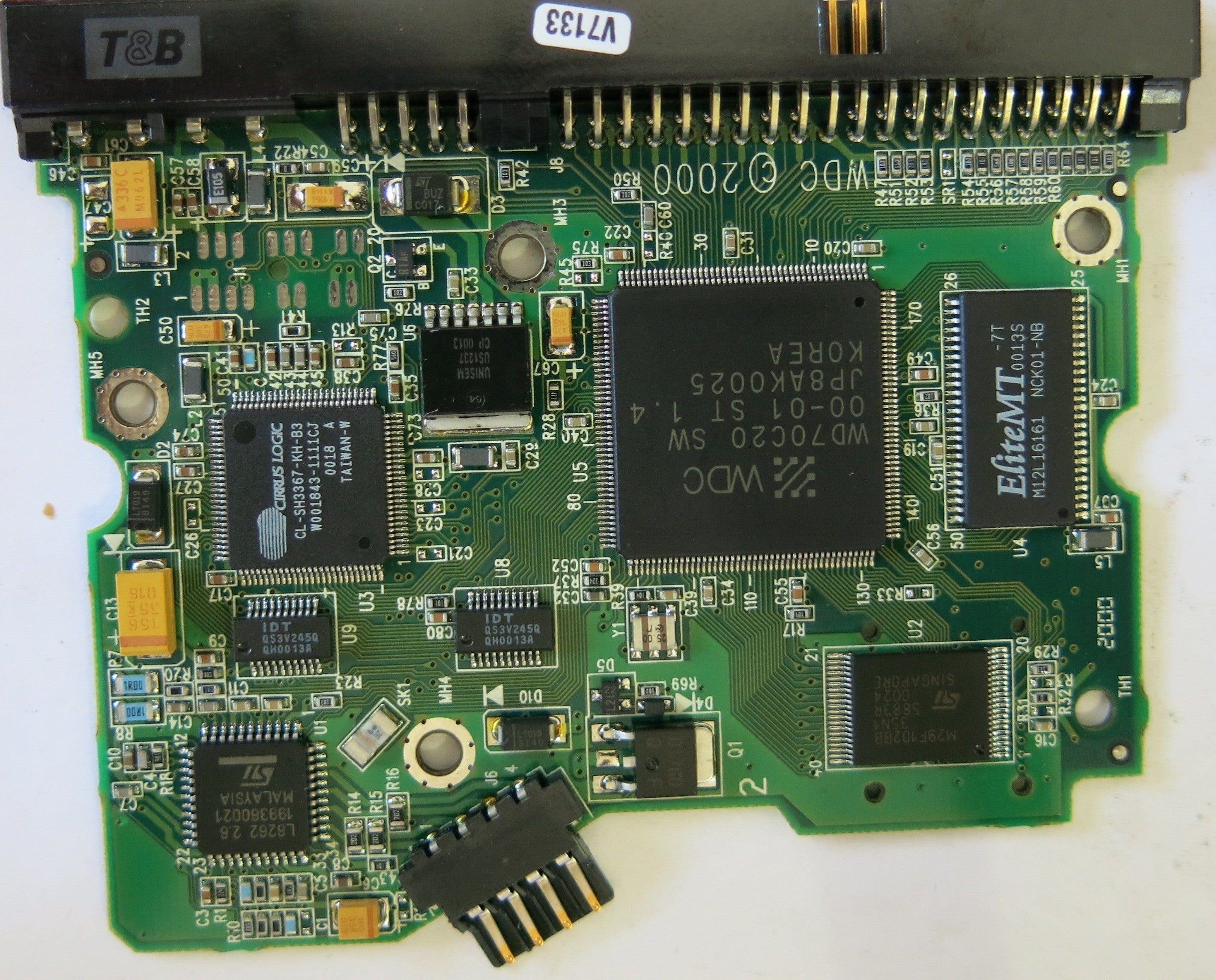 WESTERN DIGITAL WD102BB-75BCB0 2060-001047-001 REV A PCB