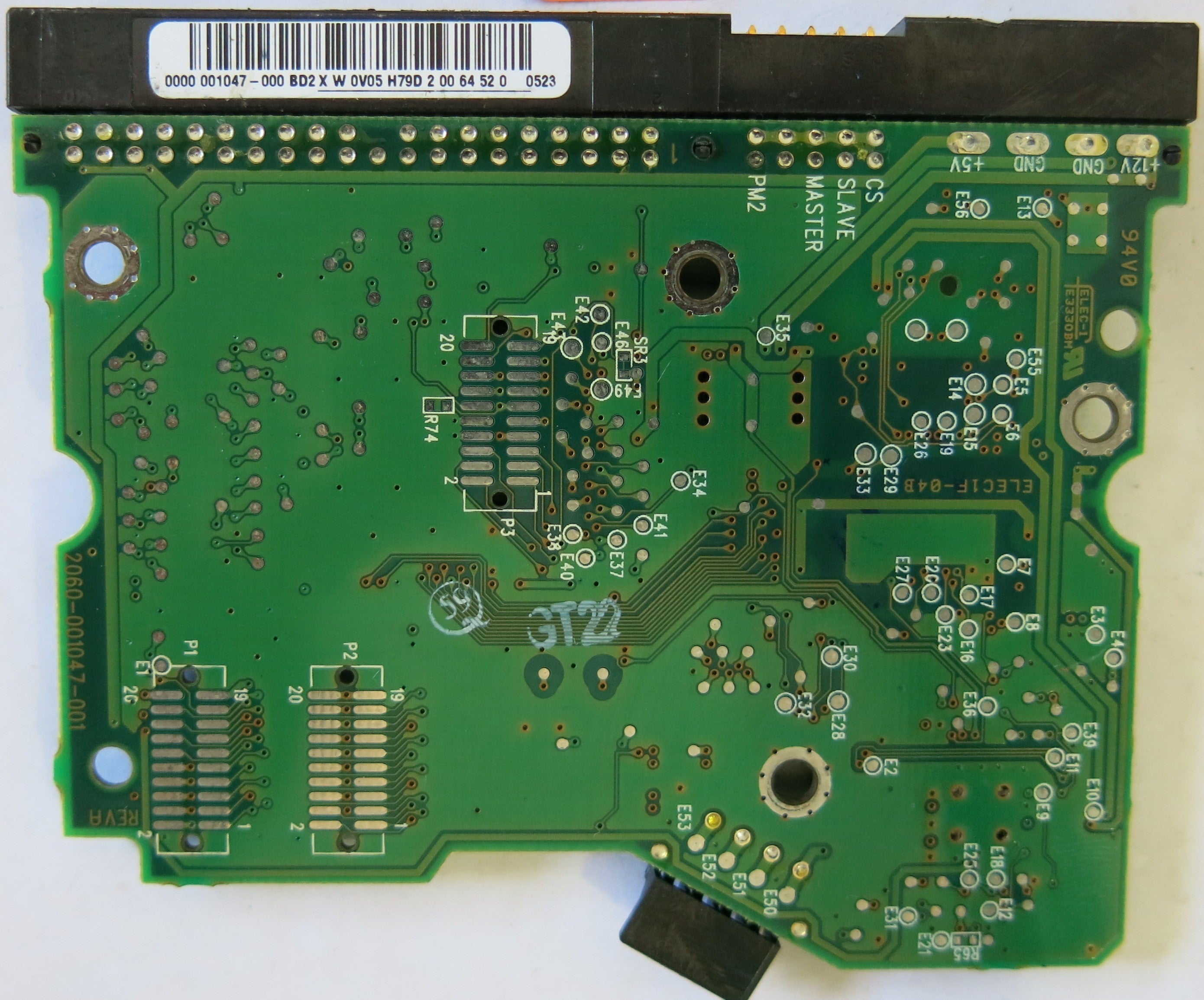 WESTERN DIGITAL WD102BB-75BCB0 2060-001047-001 REV A PCB