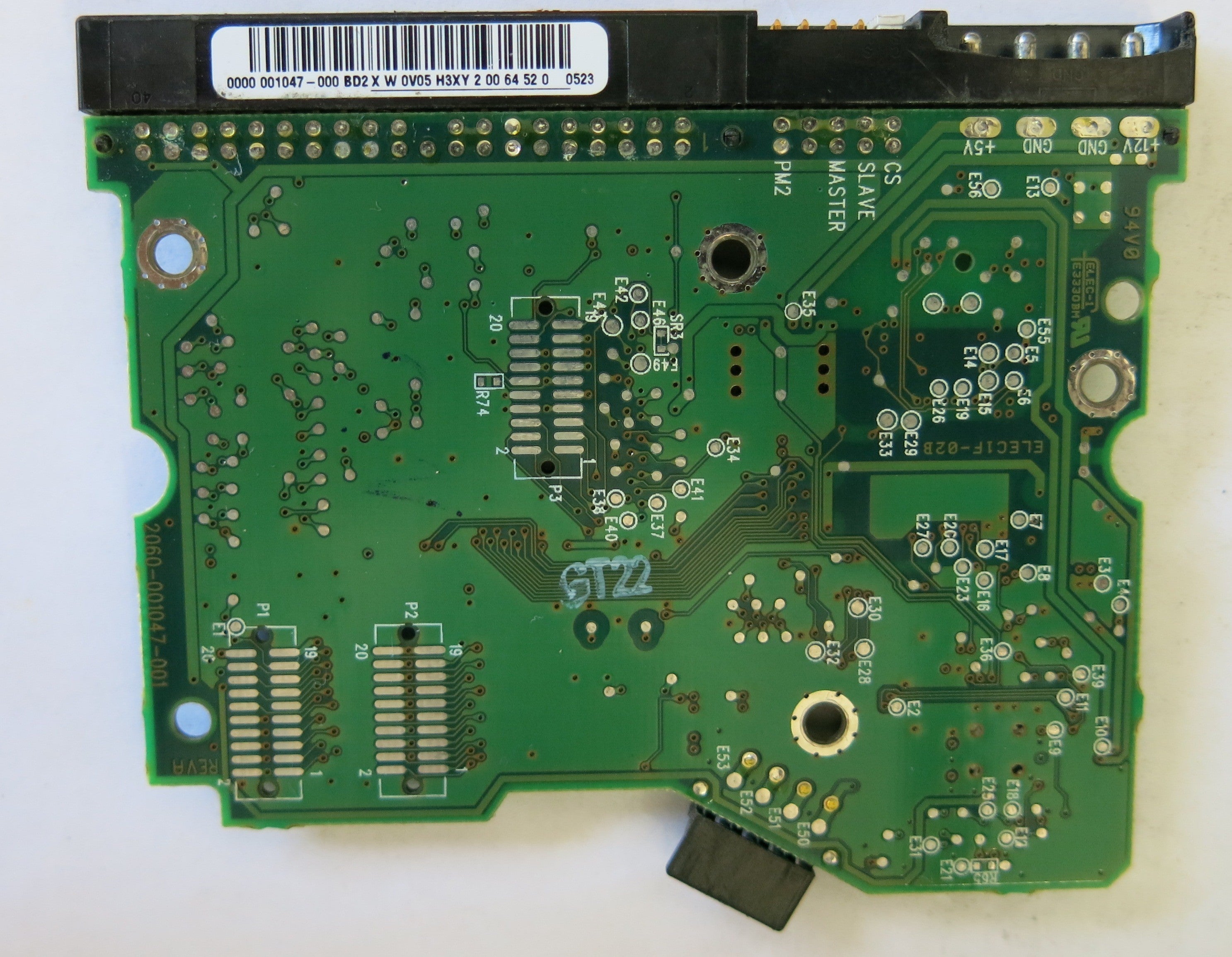WESTERN DIGITAL WD102BB-75BCB0 2060-001047-001 REV A PCB