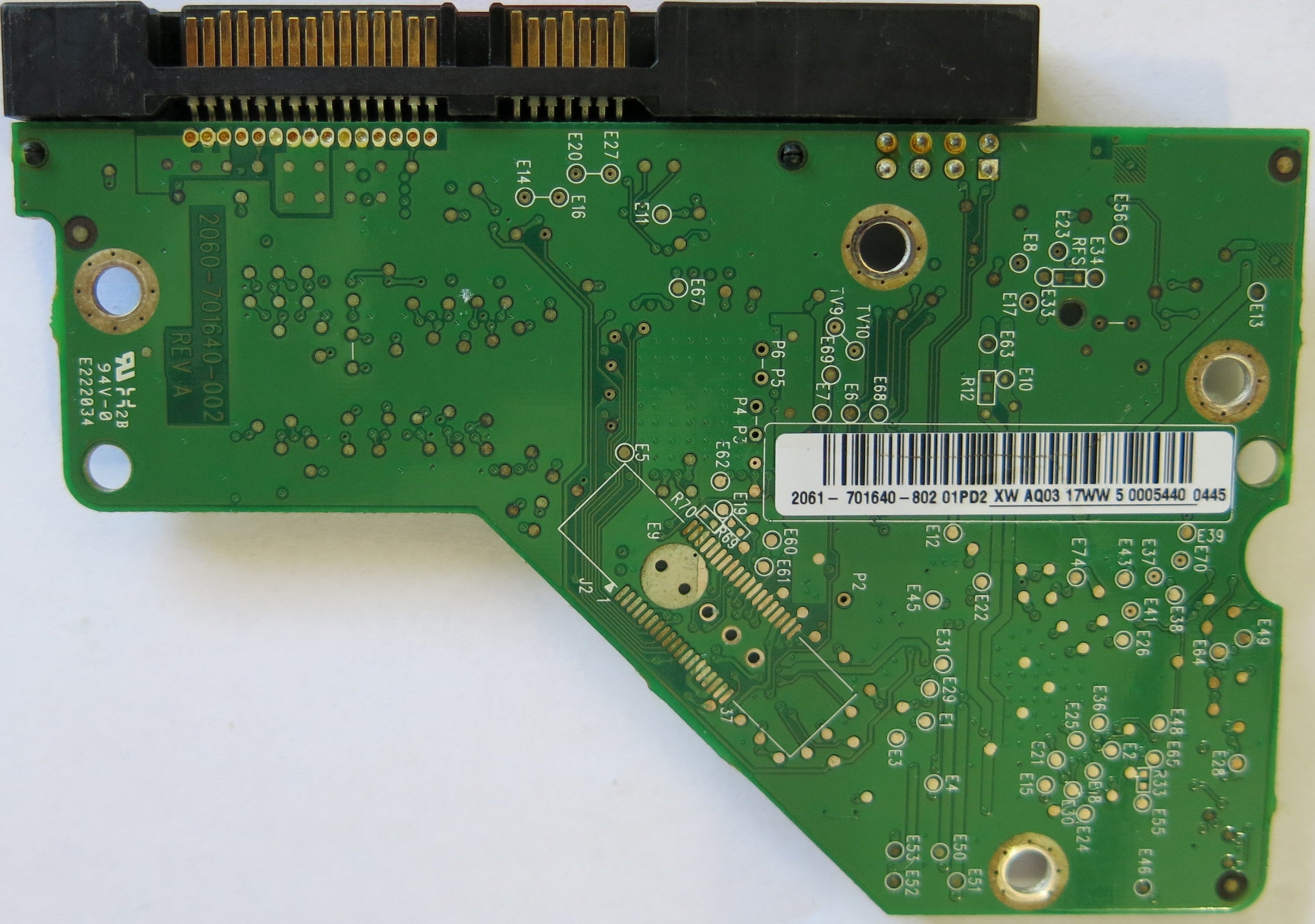 WESTERN DIGITAL WD10EARS-00Z5B1 2060-701640-002 REV A PCB