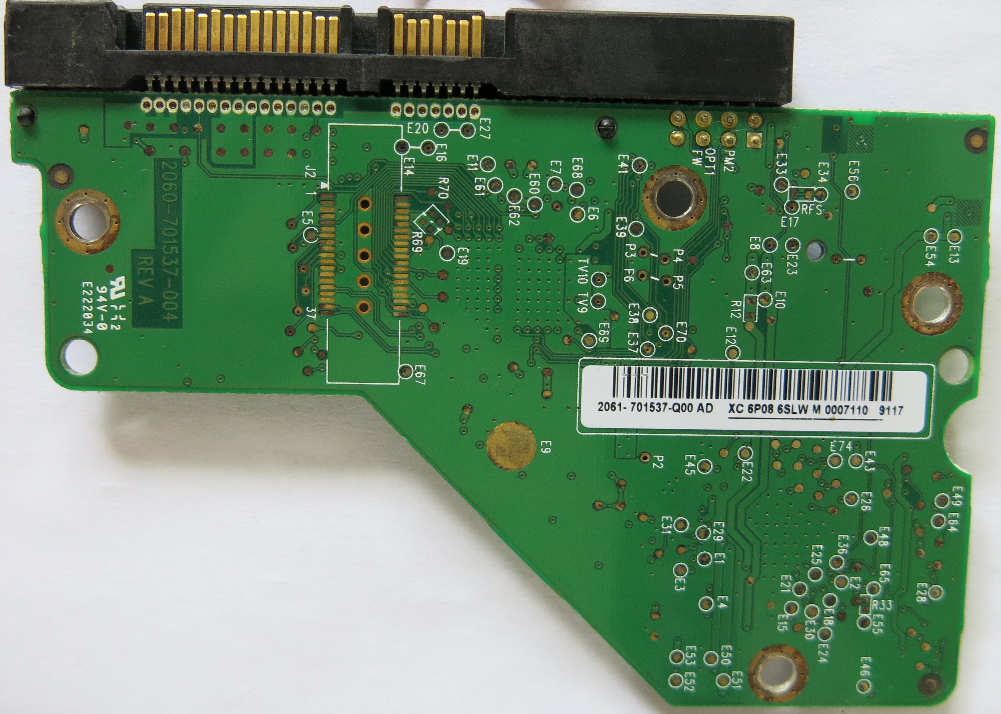 WESTERN DIGITAL WD10EAVS-00D7B0 2060-701537-004 REV A PCB