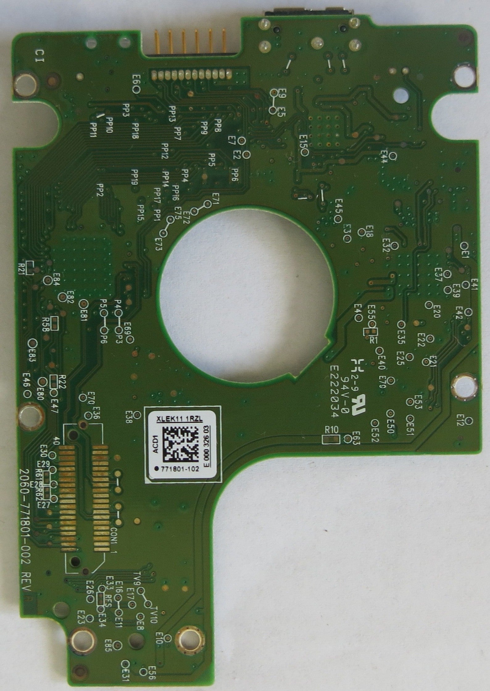 WESTERN DIGITAL WD10JMV-11AJGS2 DCM HHKTJHKB 2060-771801-002 REV A PCB