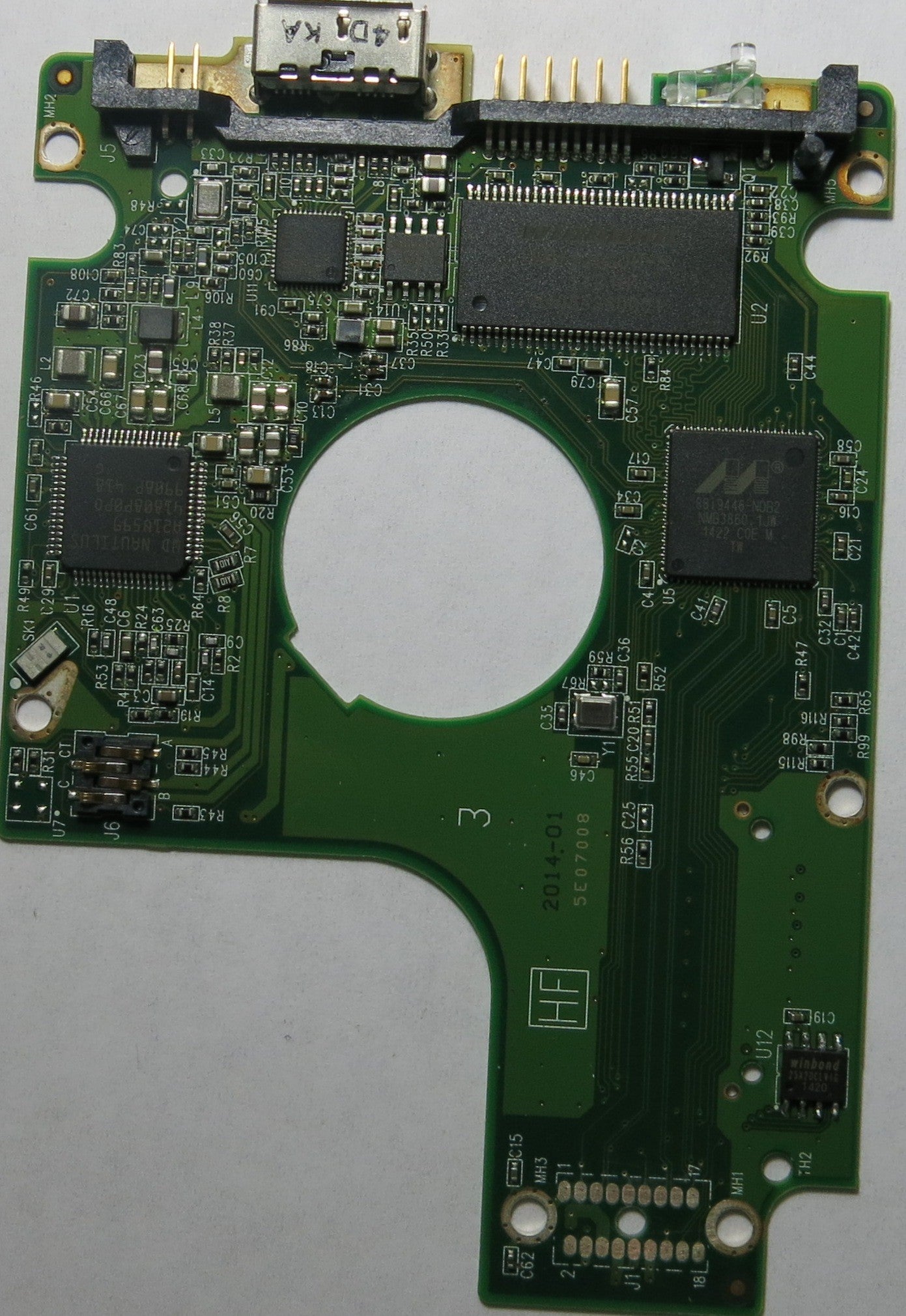 WESTERN DIGITAL WD10JMVW-11AJGS1 2060-771961-001 REV A PCB