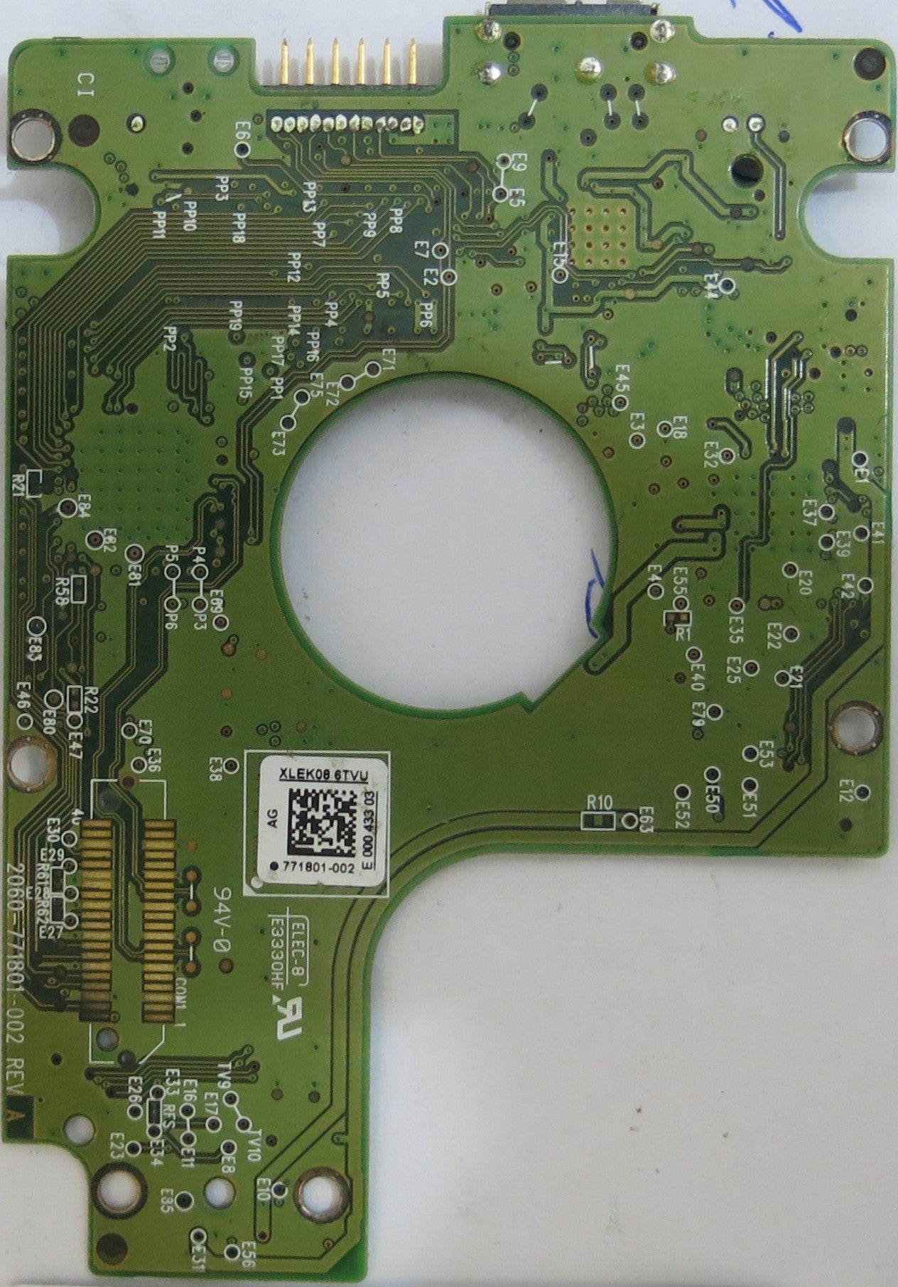 WESTERN DIGITAL WD10JMVW-11S5XS0 2060-771801-002 REV A PCB