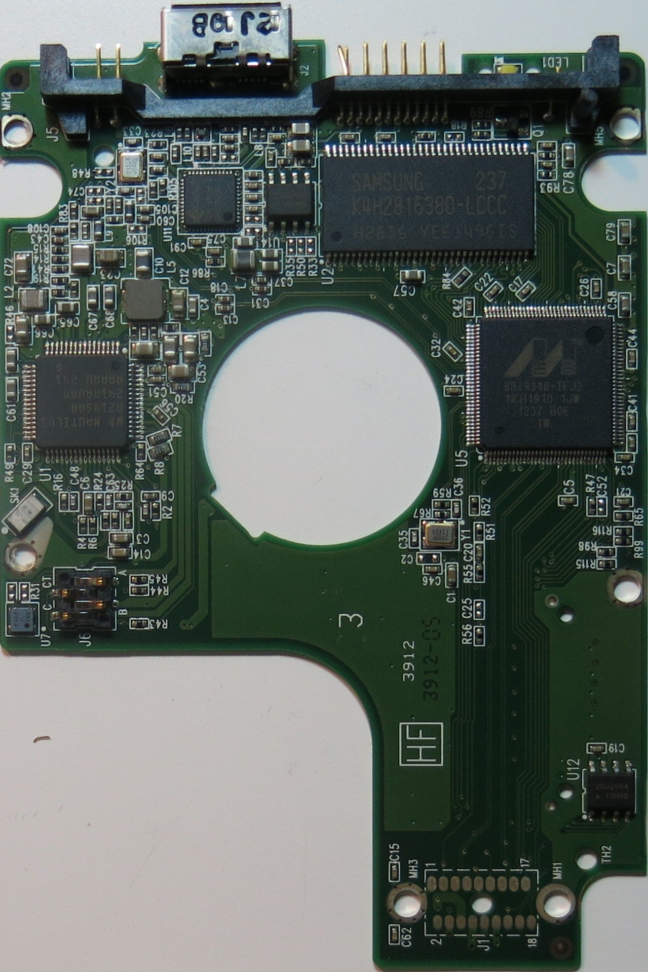 WESTERN DIGITAL WD10JMVW-11S5XS0,  PCB