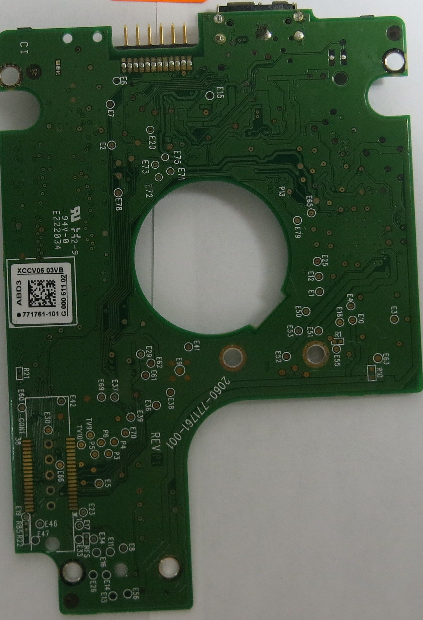 WESTERN DIGITAL WD10TMVW-11ZSMS4 2060-771761-001 REV P1 PCB
