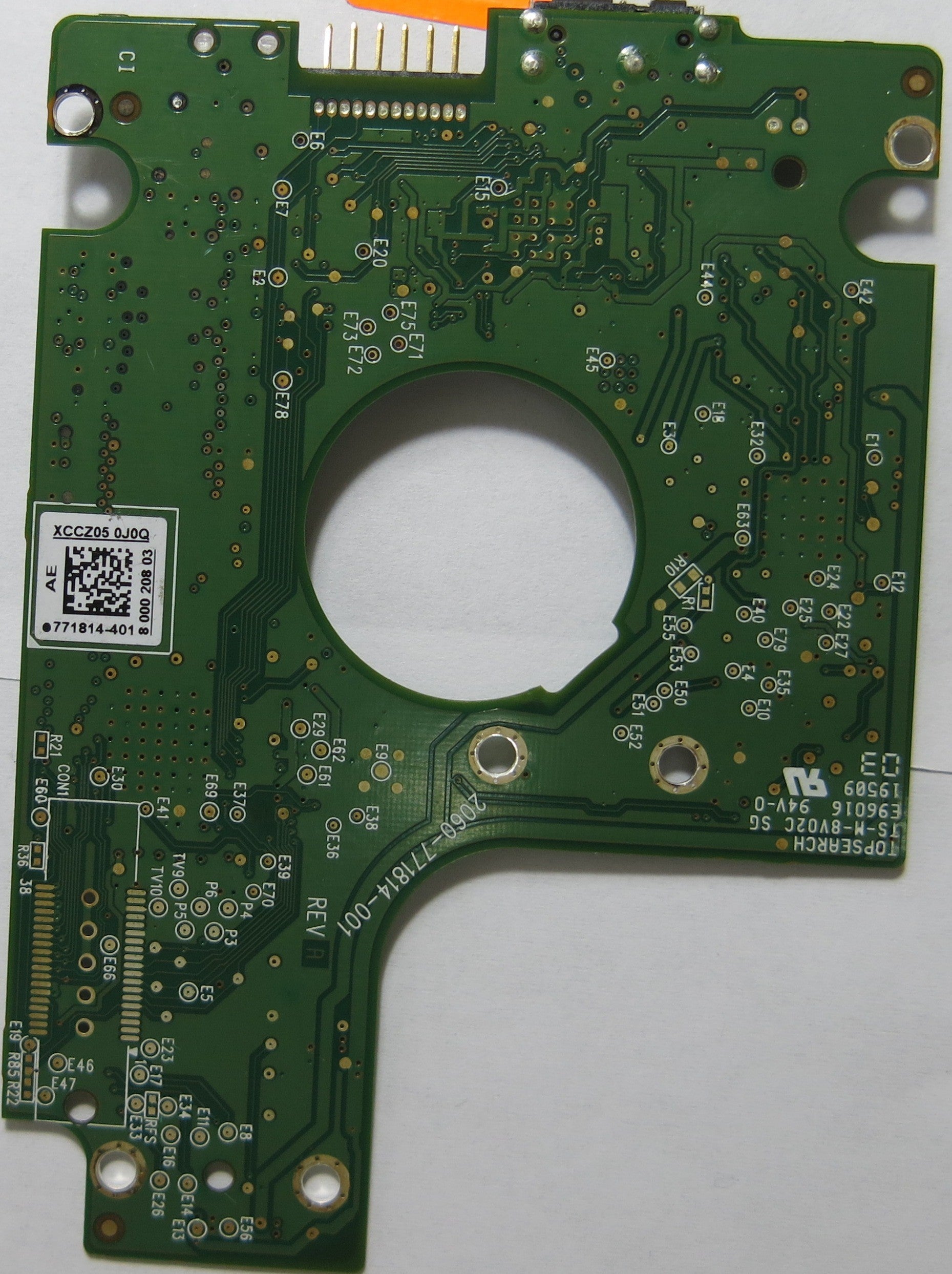 WESTERN DIGITAL WD10TMVW-11ZSMS5 2060-771814-001 REV A PCB