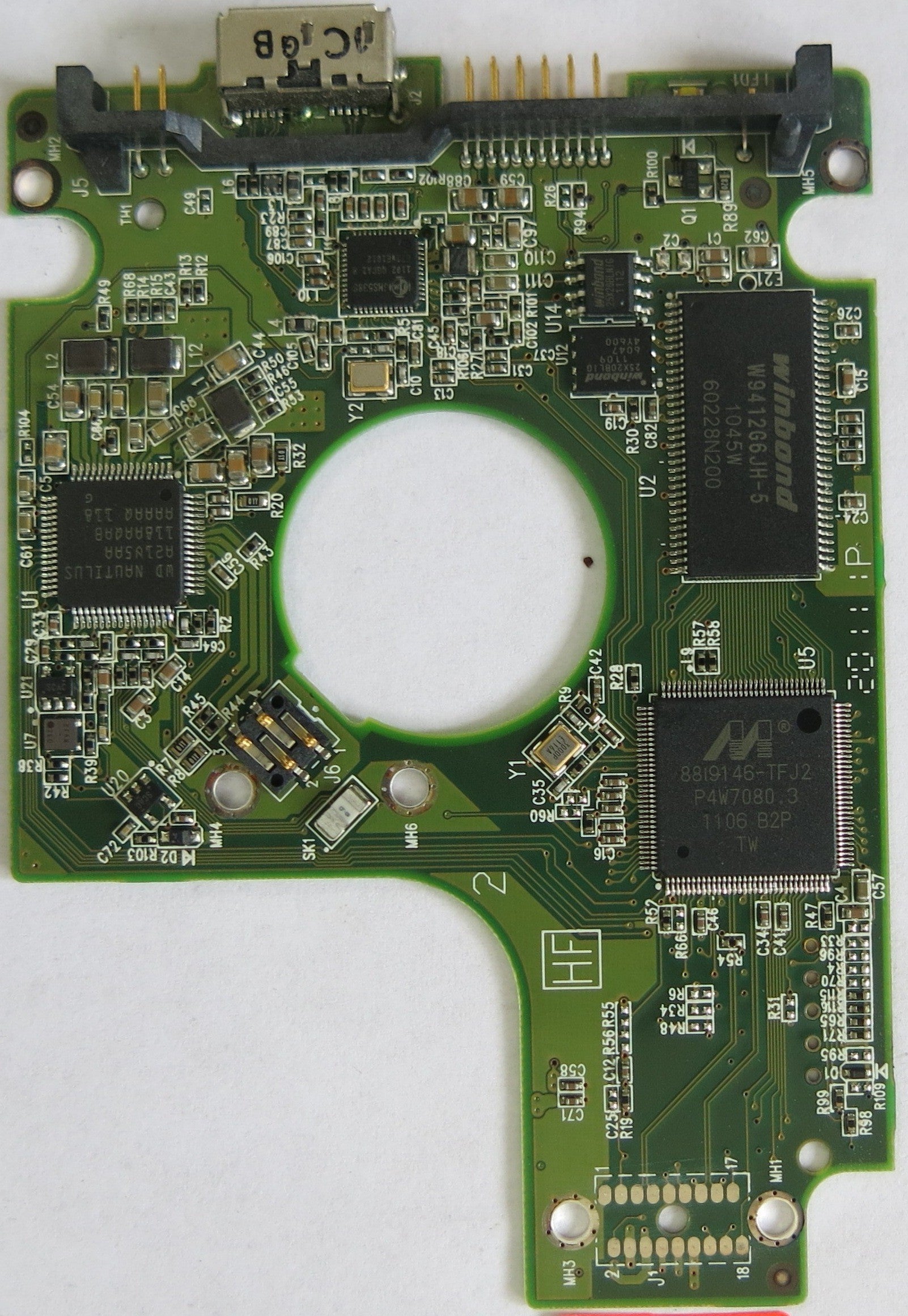 WESTERN DIGITAL WD10TMVW-11ZSMS5 DCM HBMTJHBN PCB 2060-771814-001 REV P1