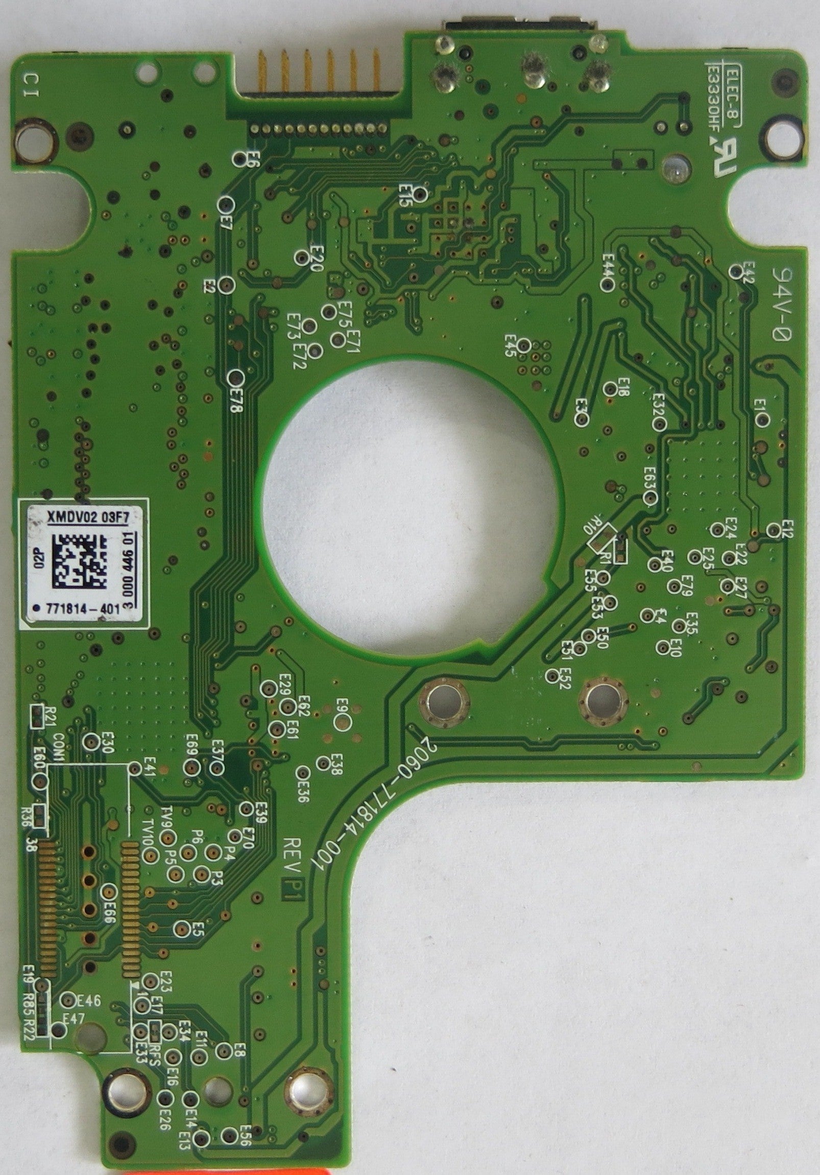 WESTERN DIGITAL WD10TMVW-11ZSMS5 DCM HBMTJHBN PCB 2060-771814-001 REV P1
