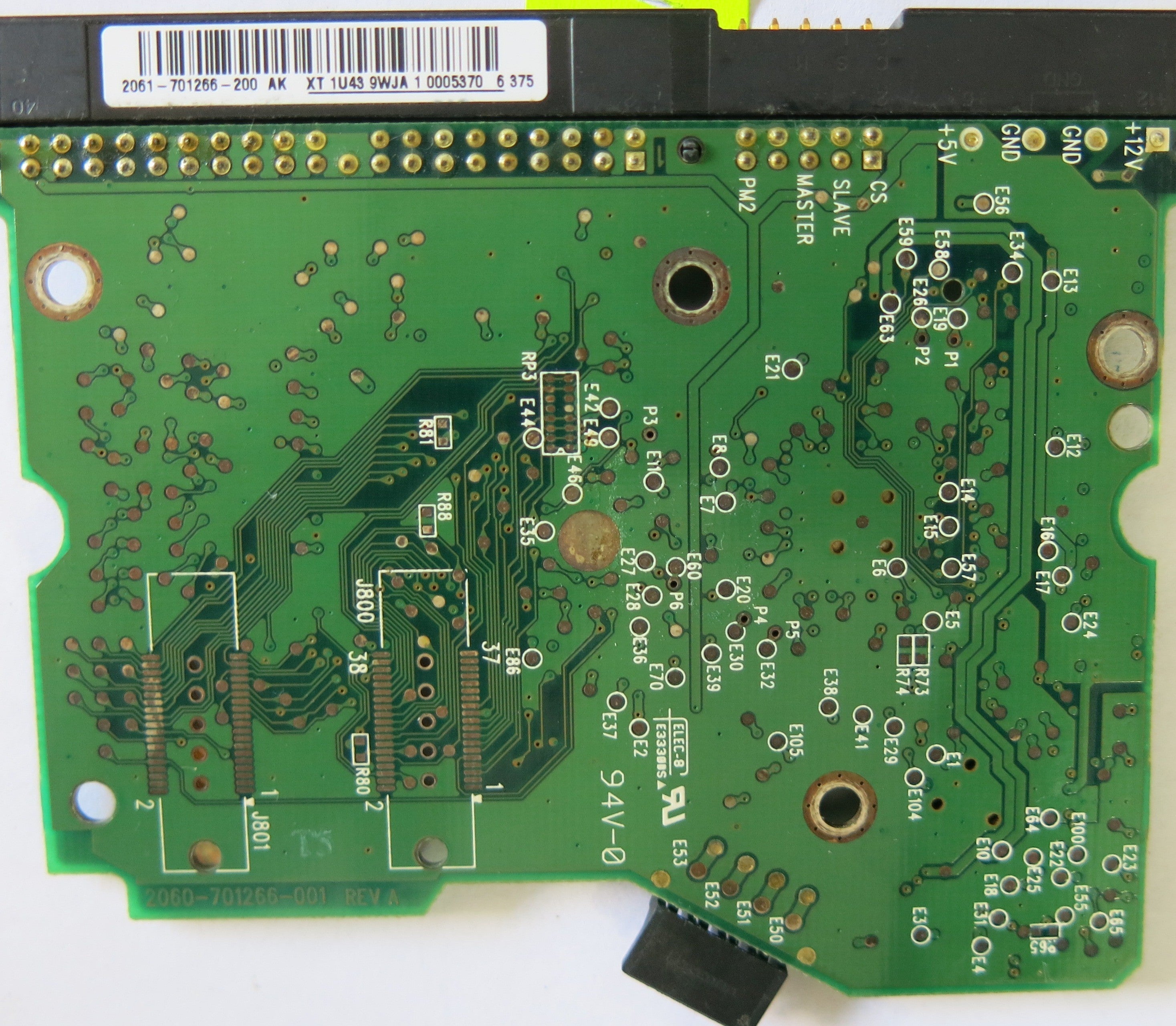 WESTERN DIGITAL WD1200BB-00GUC0 DCM DSBHNTJAH PCB 2060-701266-001 REV A