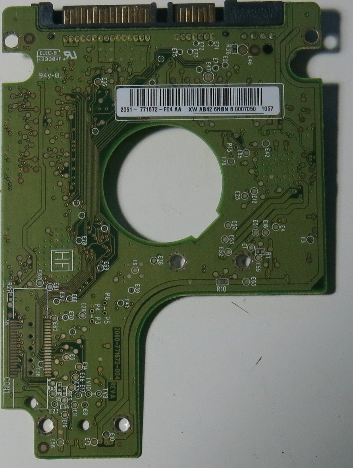WESTERN DIGITAL WD1200BEVT-00A23T0,  PCB