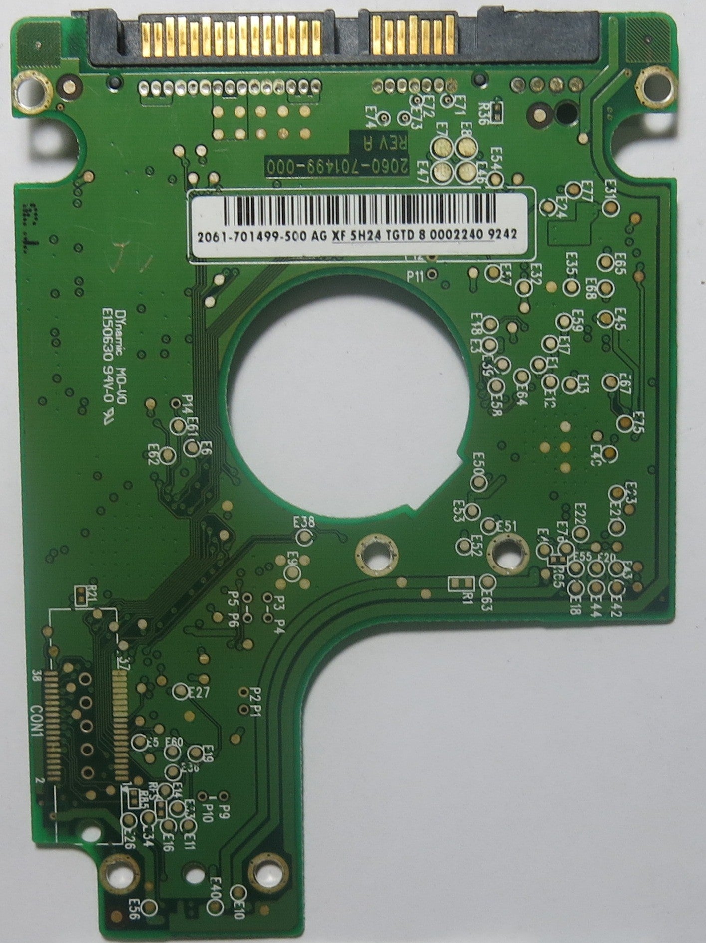 WESTERN DIGITAL WD1200BEVT-75ZCT2 2060-701499-000 REV A PCB