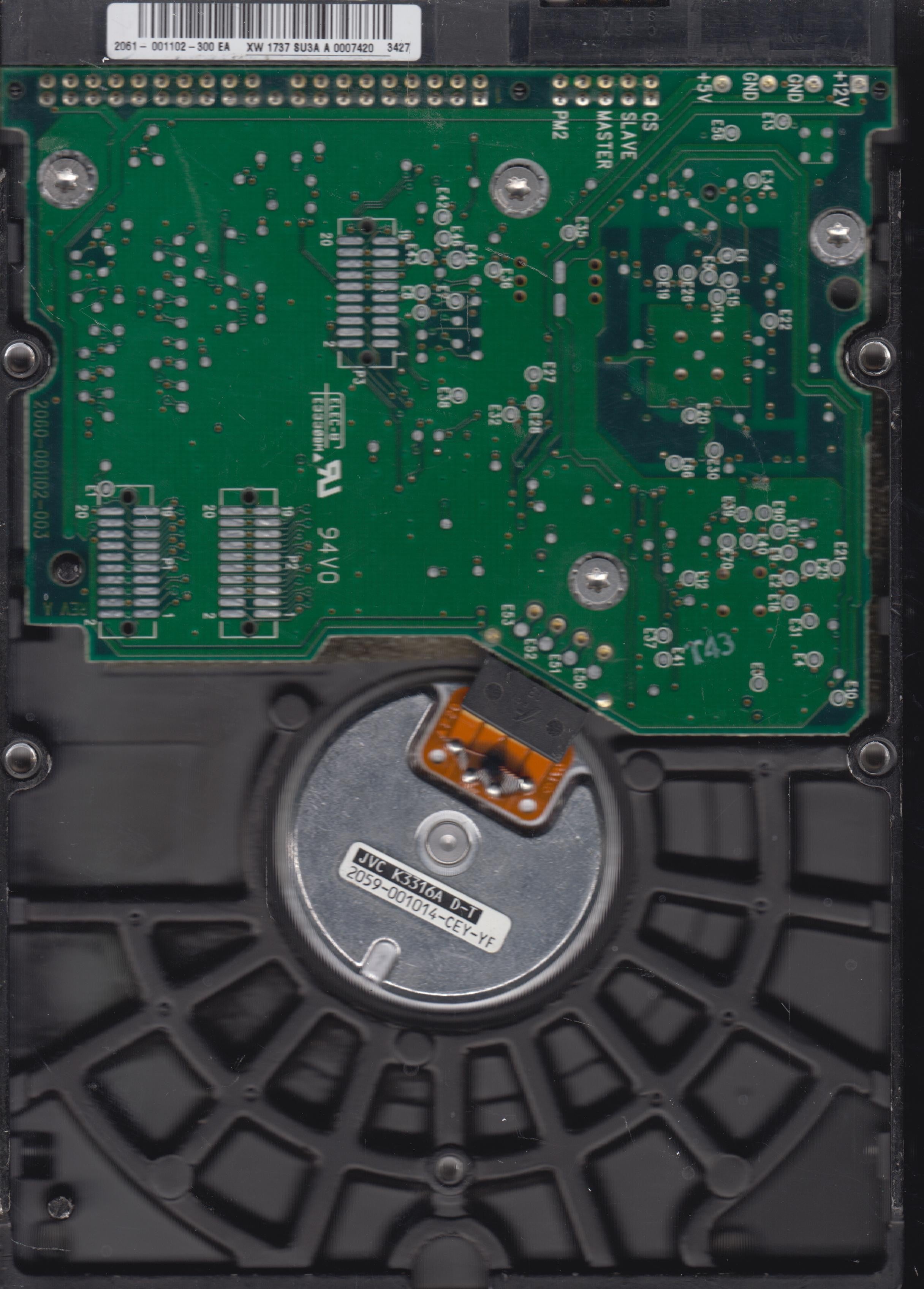 WD1200JB-75CRA0,S/N:WMA8C409170,120GB 3.5