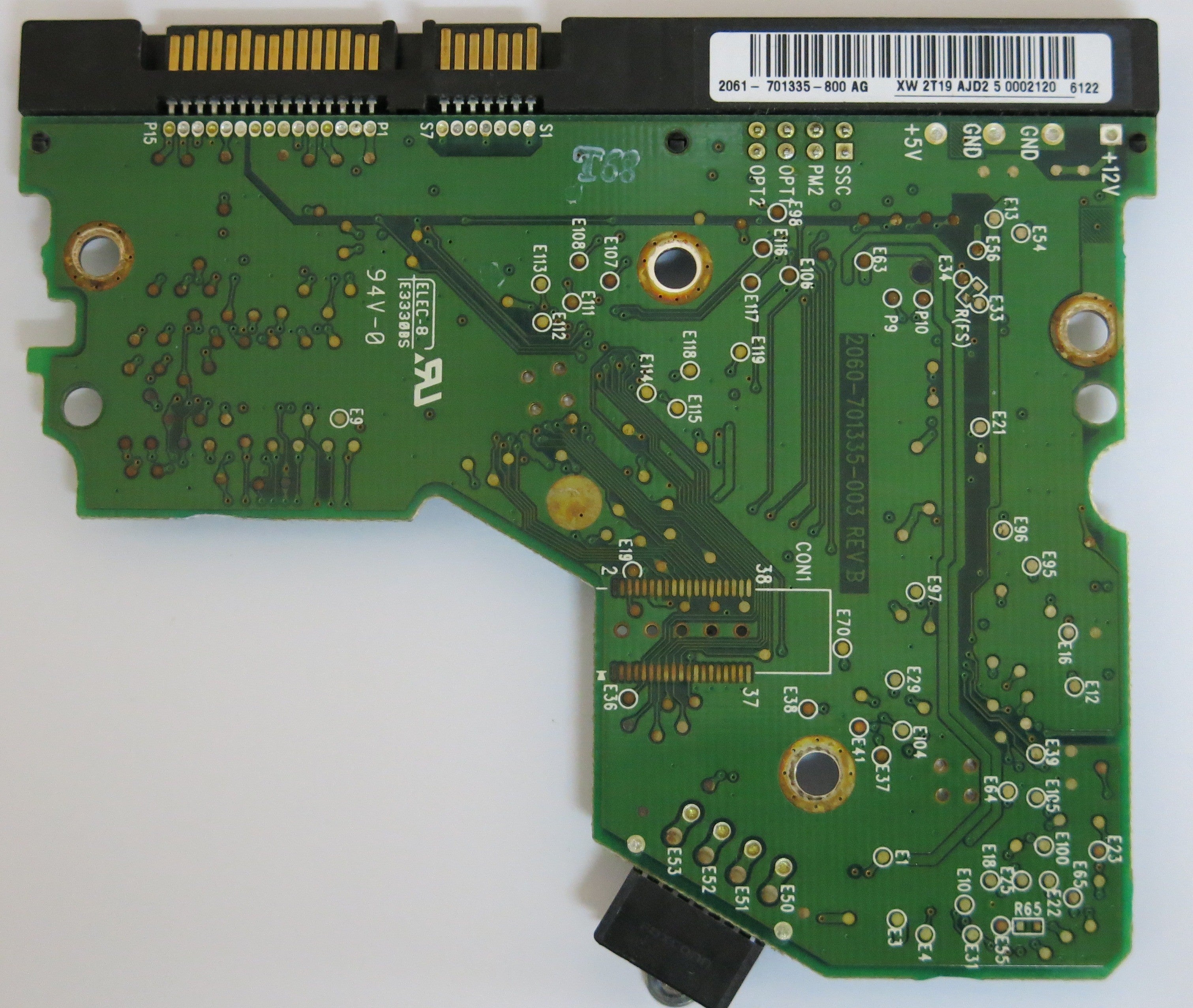 WESTERN DIGITAL WD1200JS-00MHB0 2060-701335-003 REV B PCB
