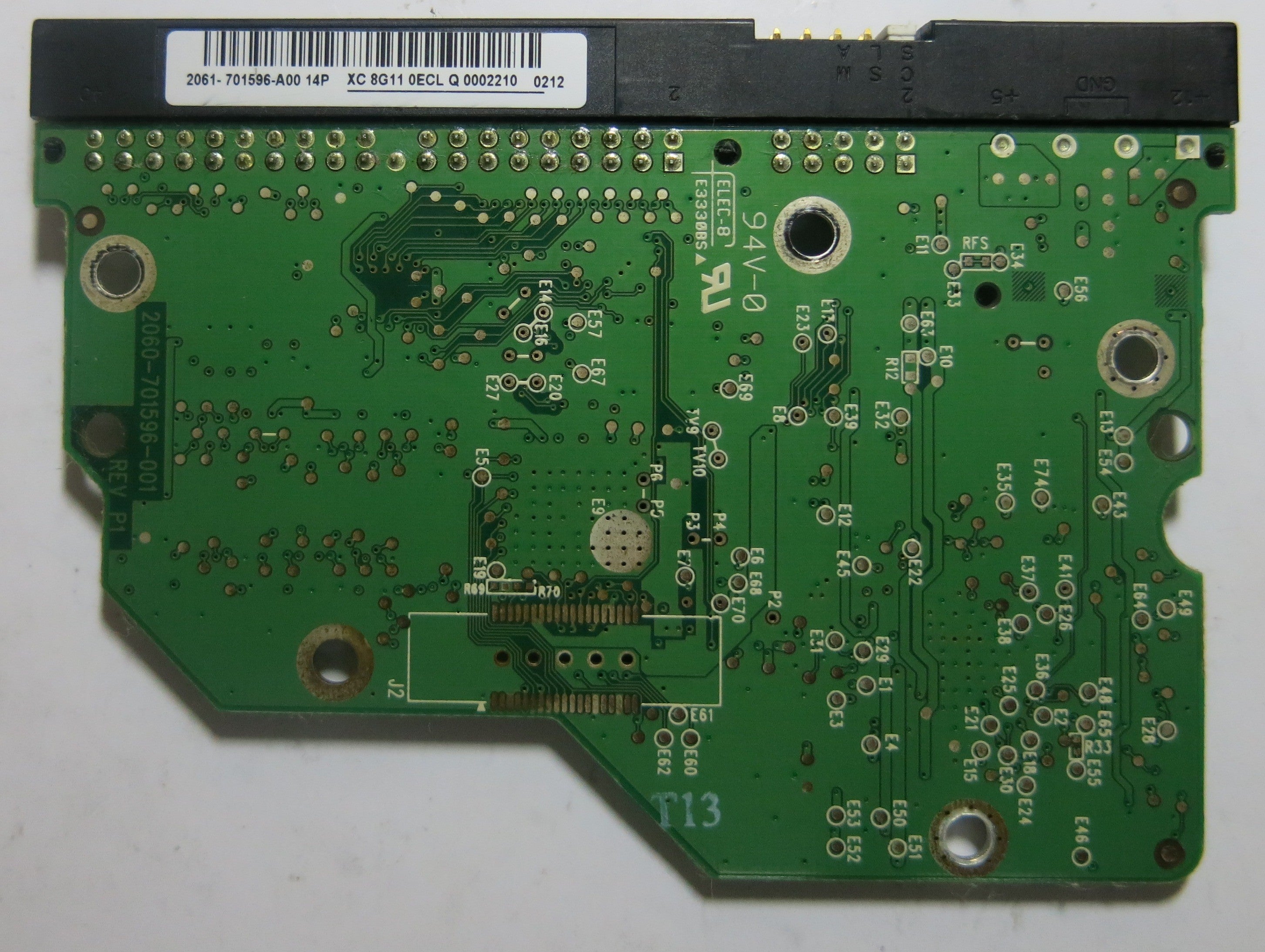 WESTERN DIGITAL WD1600AAJB-56R1A0 2060-701596-001 REV P1 PCB