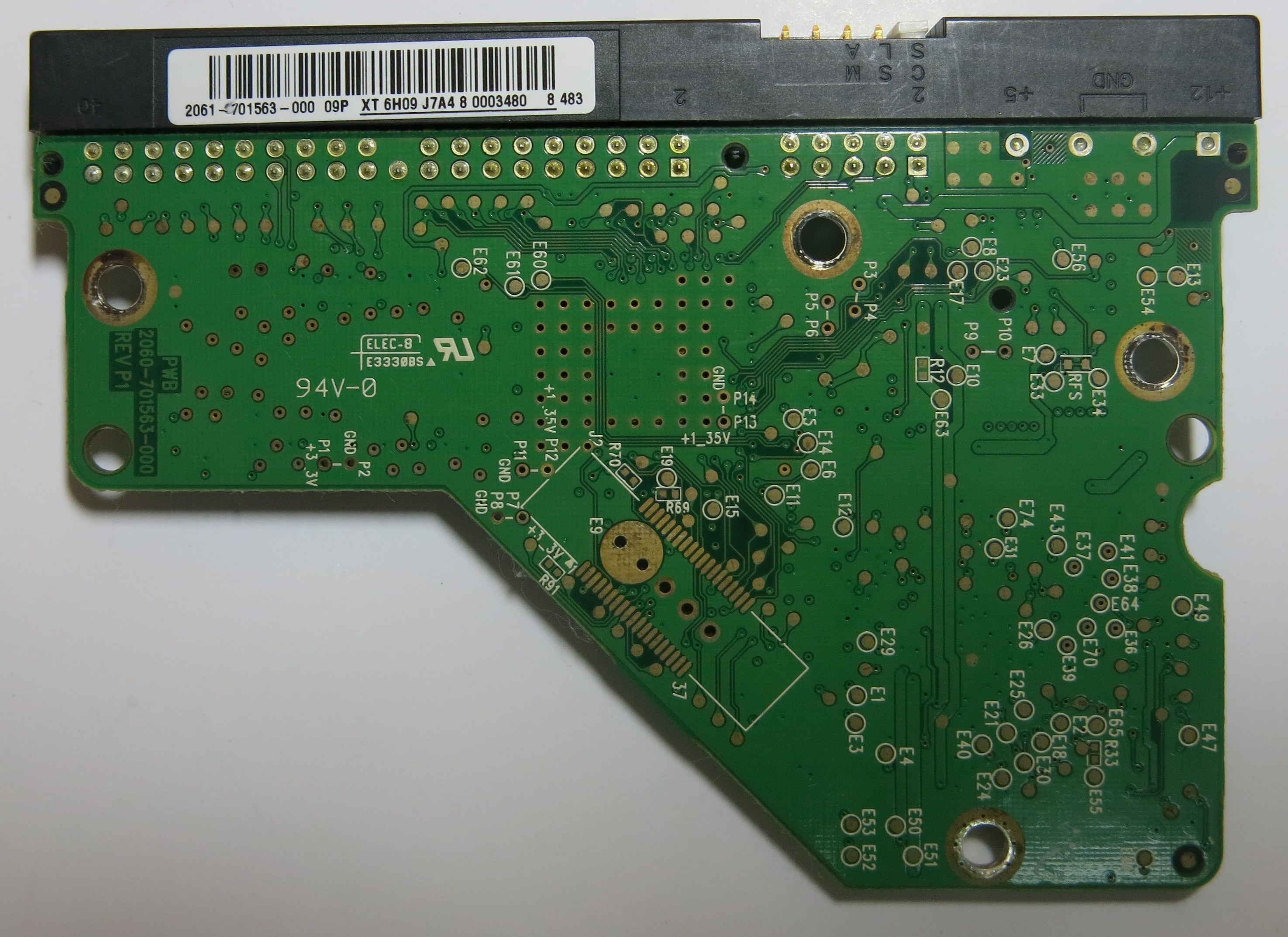 WESTERN DIGITAL WD1600AAJB-56WRA0 2060-701563-000 REV P1 PCB