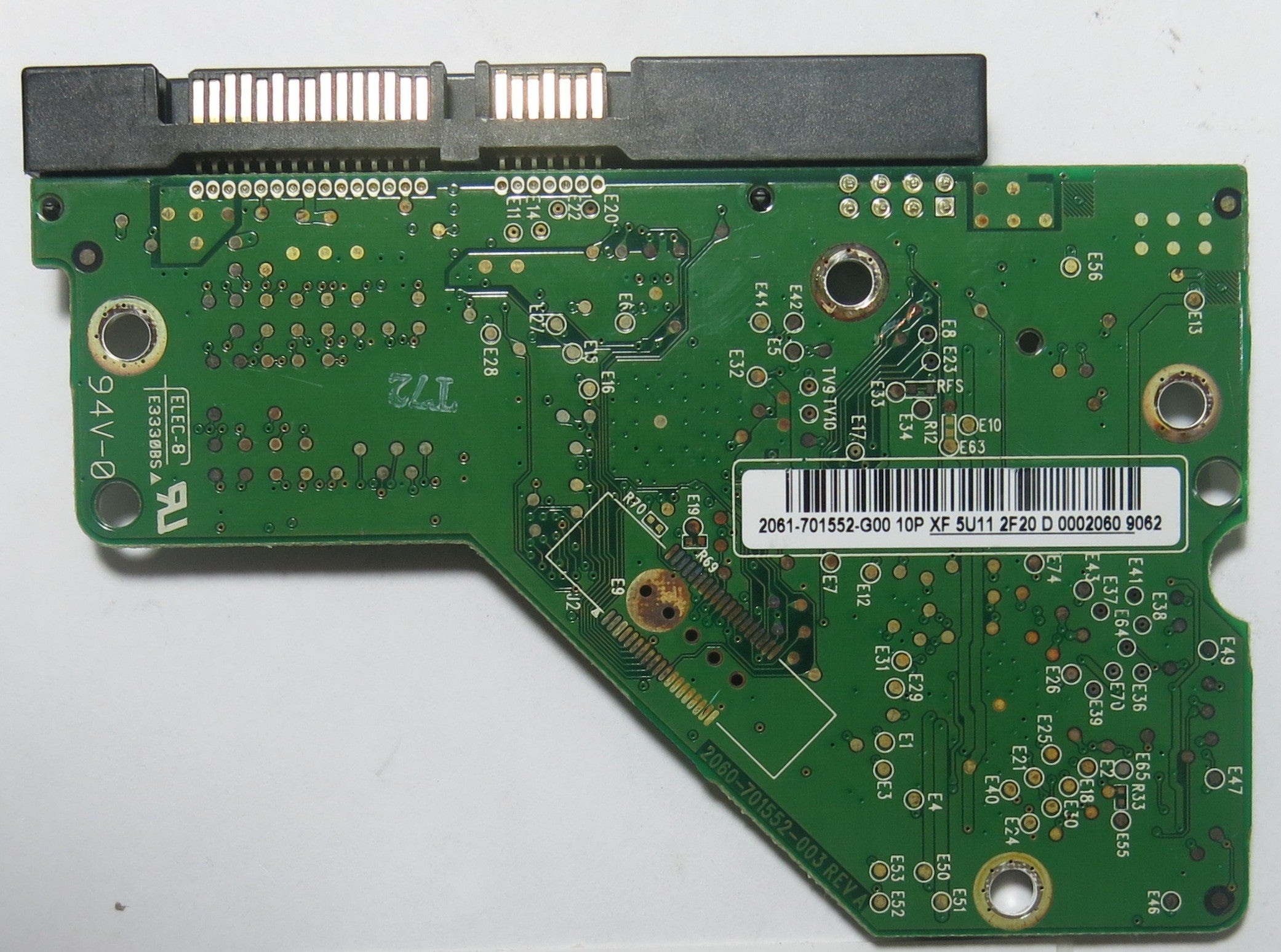 WESTERN DIGITAL WD1600AAJS-61WAA0 2060-701552-003 REV A PCB