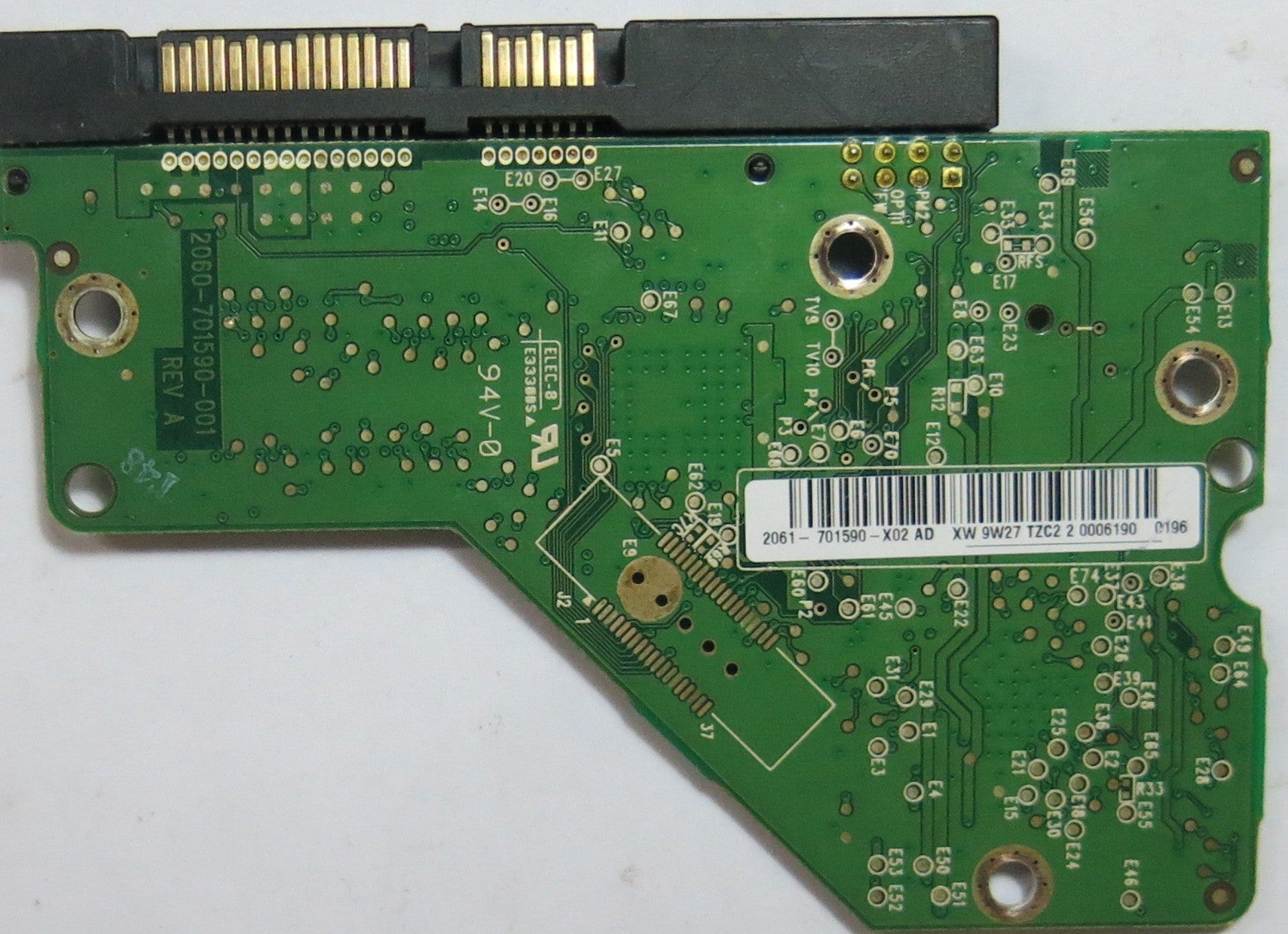 WESTERN DIGITAL WD1600AAJS'75M0A0, DCM 2060-701590-001 REV A,  PCB