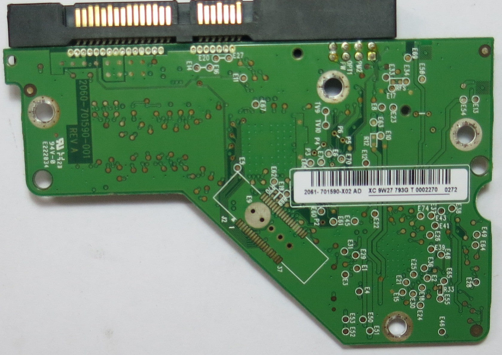 WESTERN DIGITAL WD1600AAJS'75M0A0, DCM 2060-701590-001 REV A,  PCB
