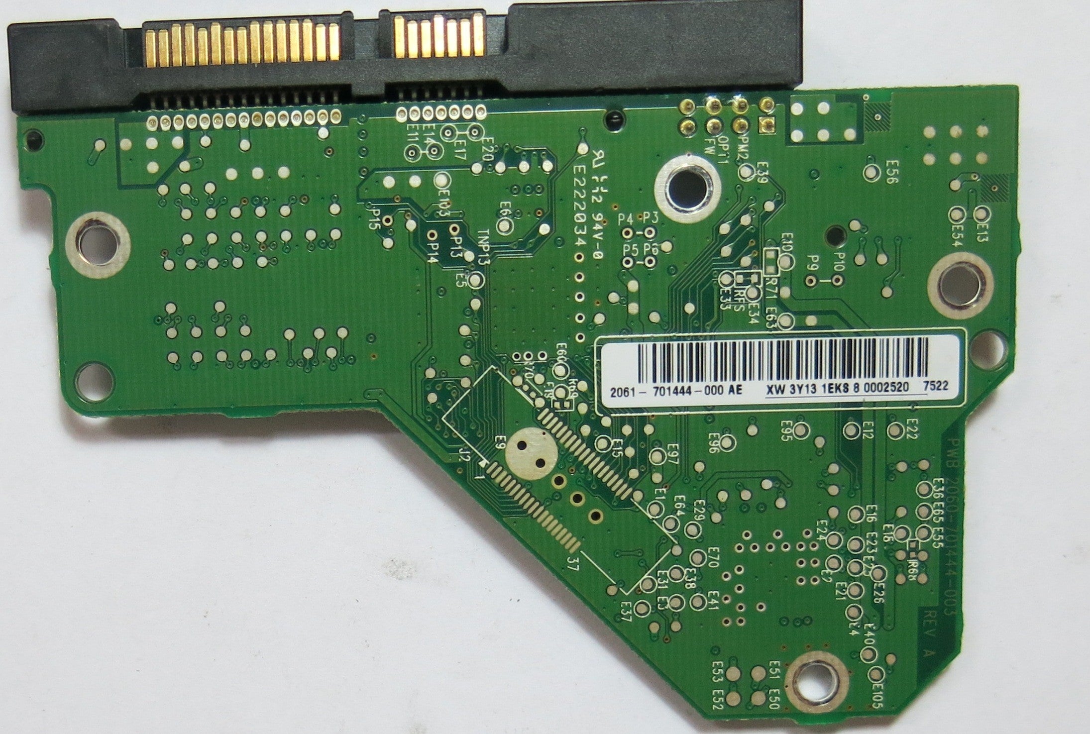 WESTERN DIGITAL WD1600AAJS-75PSAO, DCM 2060-701444-003 REV A,  PCB