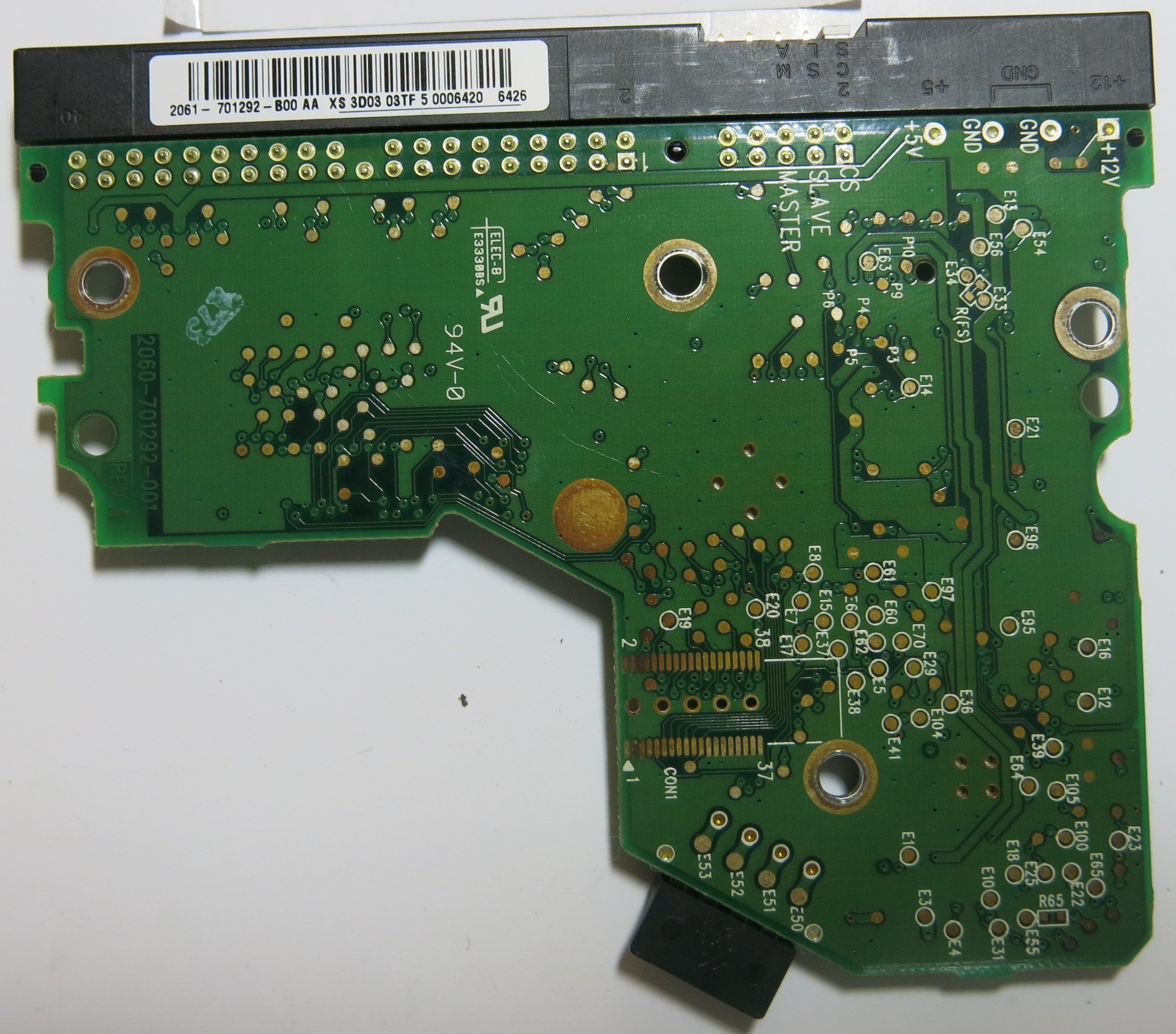 WESTERN DIGITAL WD1600BB-56RDA0 2060-701292-001 REV A PCB