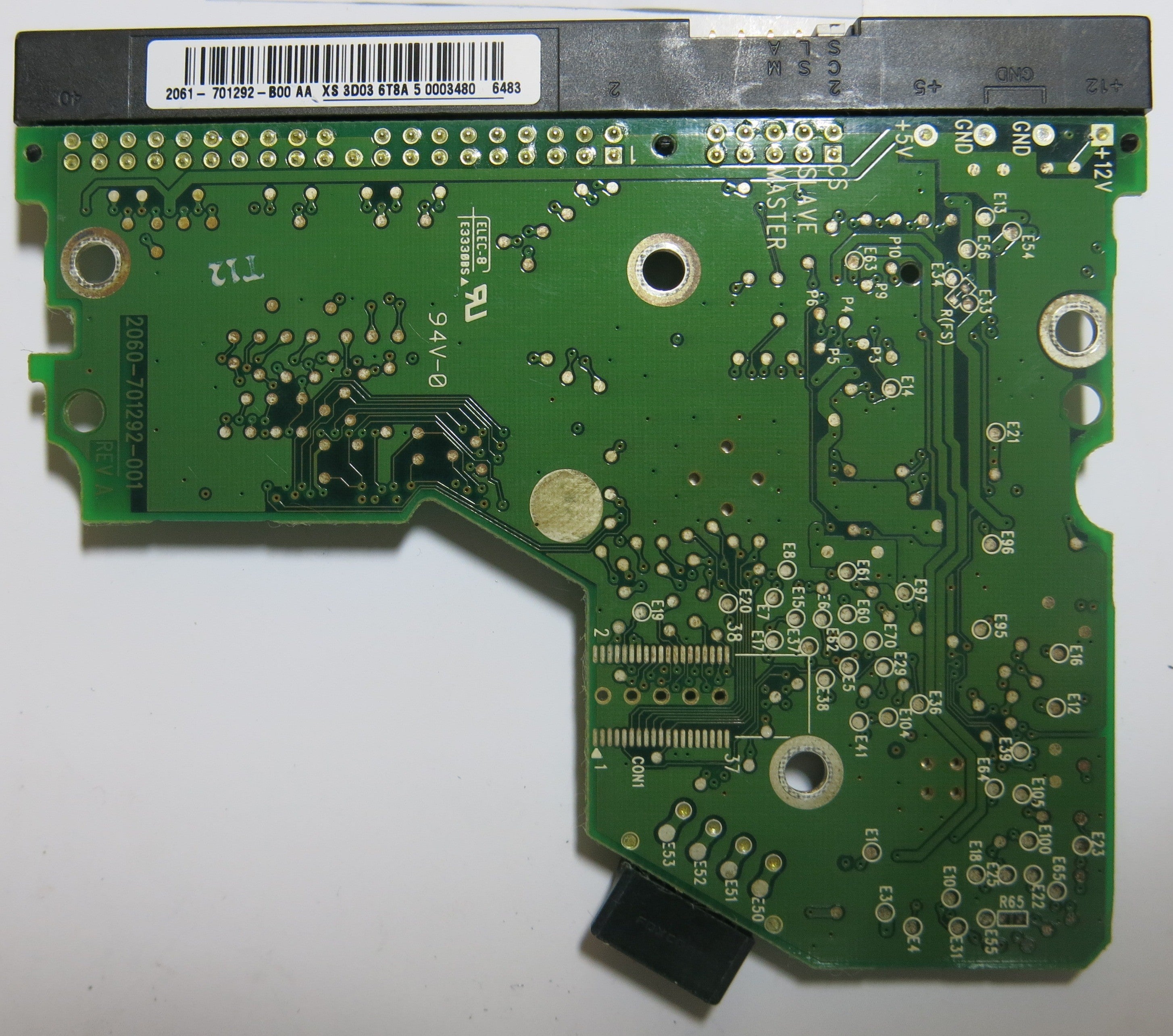 WESTERN DIGITAL WD1600BB-56RDA0 2060-701292-001 REV A PCB